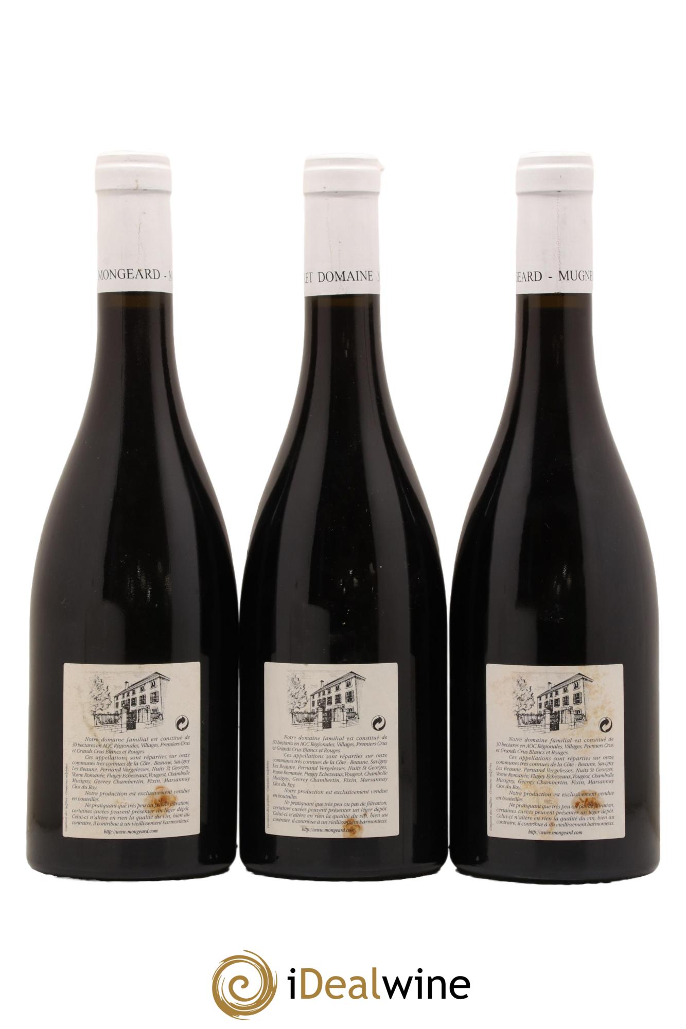 Clos de Vougeot Grand Cru Mongeard-Mugneret (Domaine) 2010 - Lotto di 3 bottiglie - 1