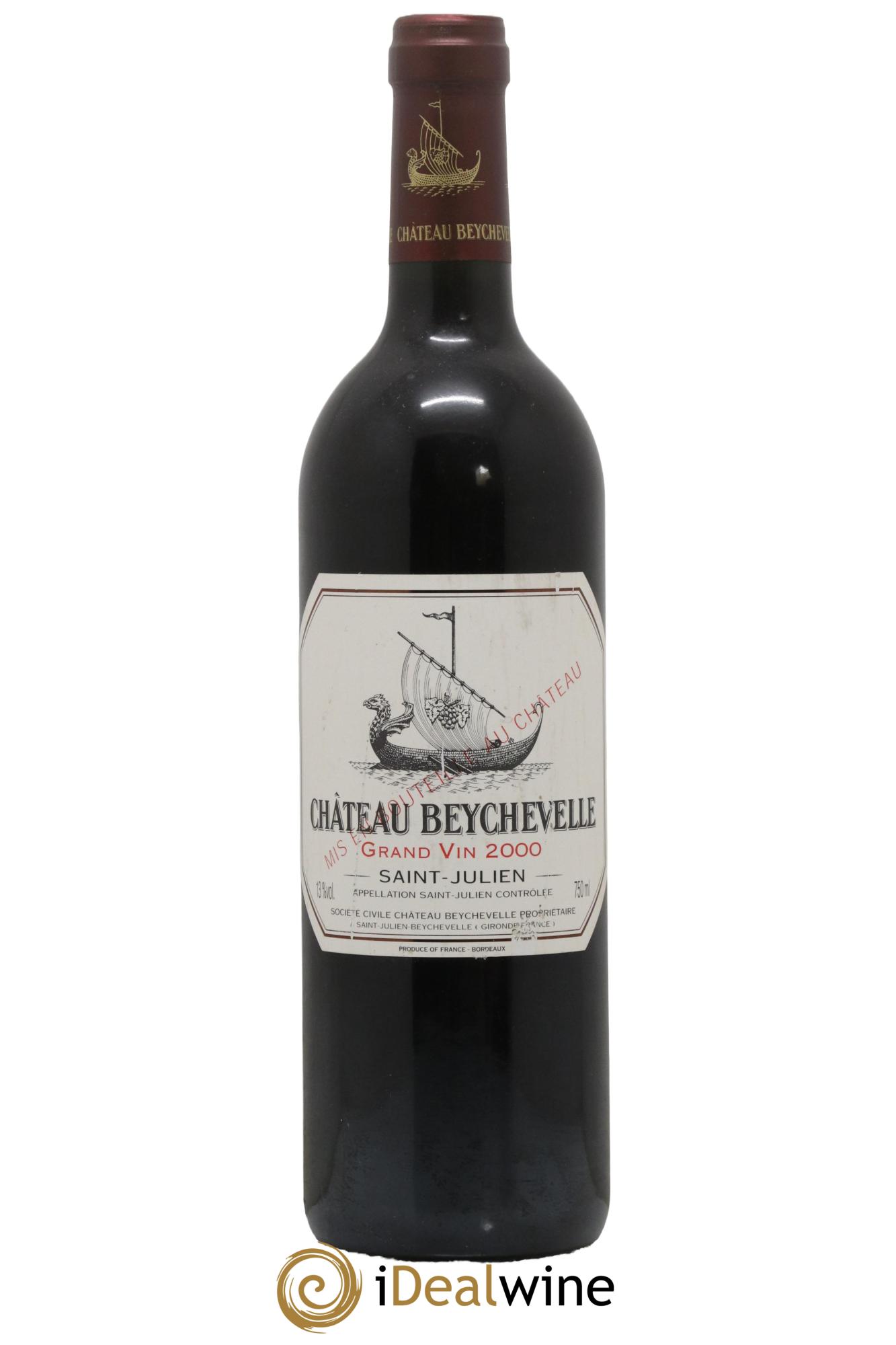 Château Beychevelle 4ème Grand Cru Classé 2000 - Lot de 1 bouteille - 0