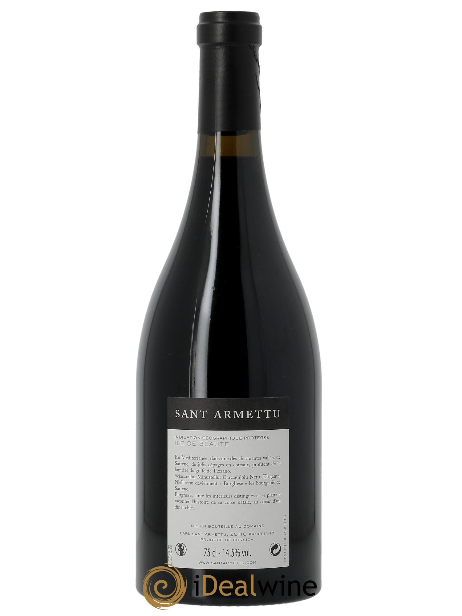 IGP Ile de Beauté Burghese Sant Armettu (Domaine) 2019 - Posten von 1 Flasche - 1