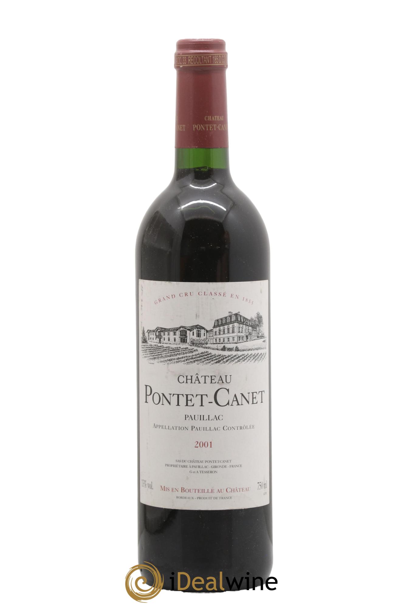 Château Pontet Canet 5ème Grand Cru Classé 2001 - Lot of 1 bottle - 0