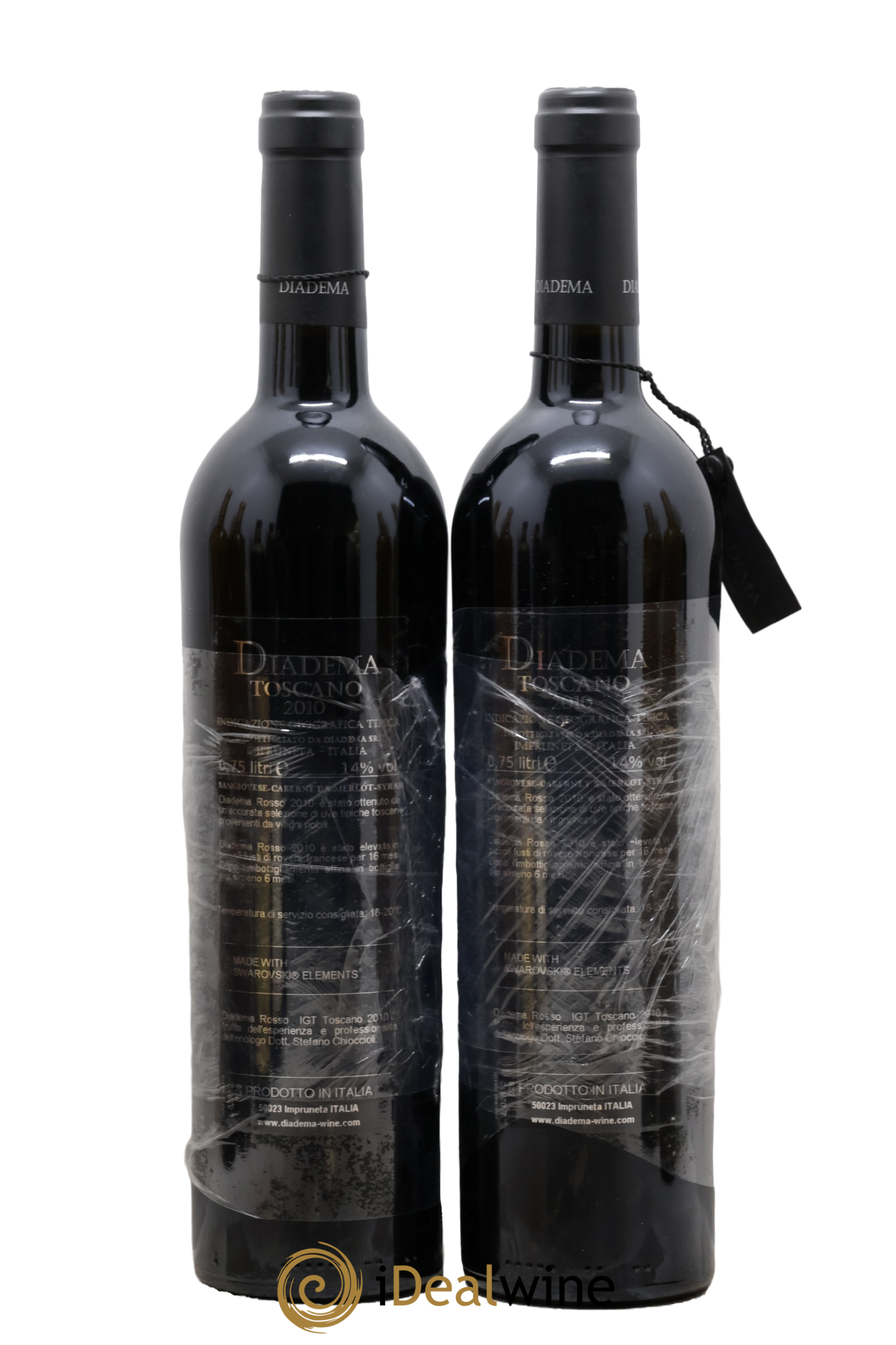 Italie Diadema Stefano Chioccioli 2010 - Lot de 2 bouteilles - 1