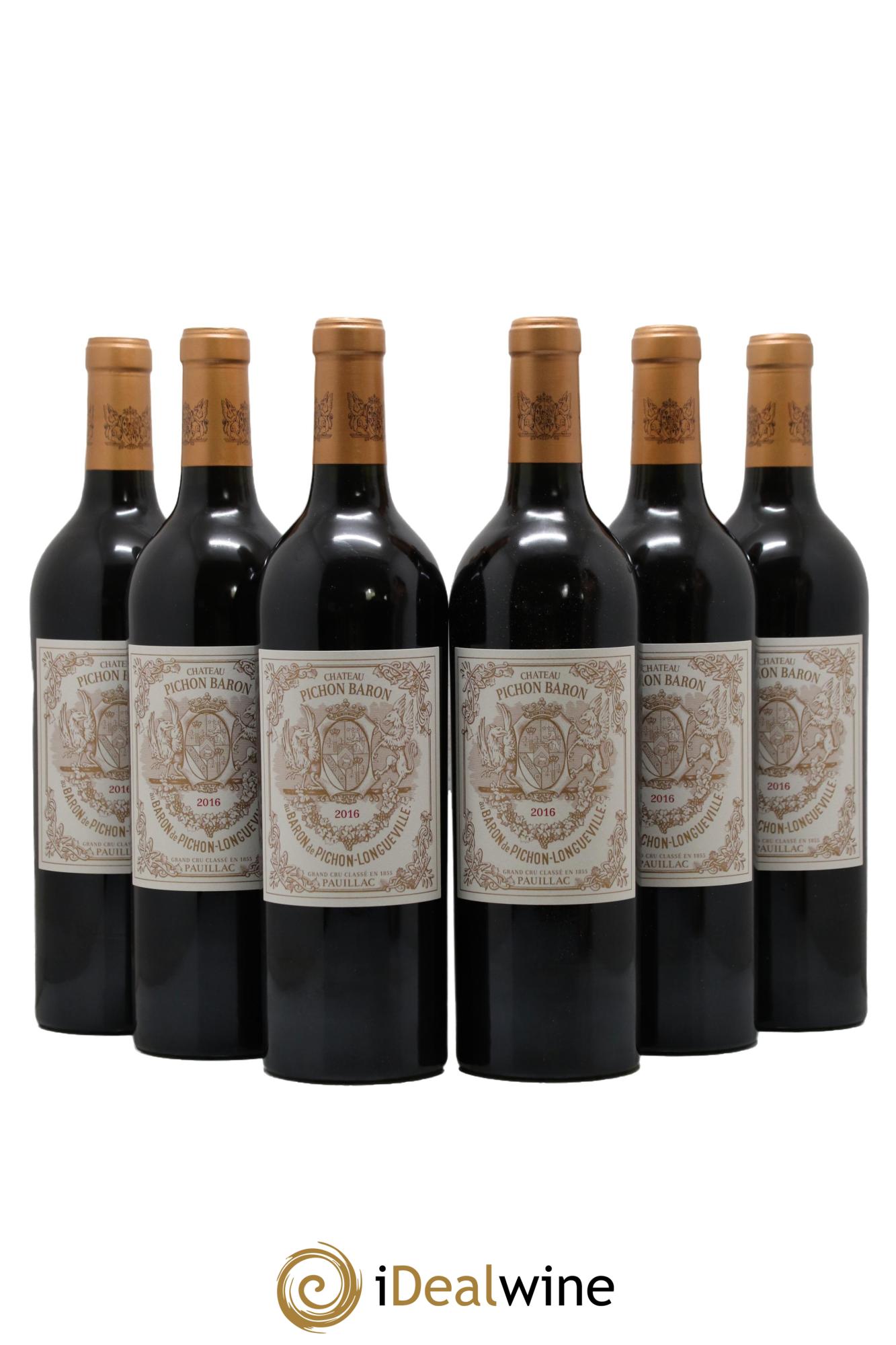 Pichon Longueville Baron 2ème Grand Cru Classé 2016 - Lot of 6 bottles - 0