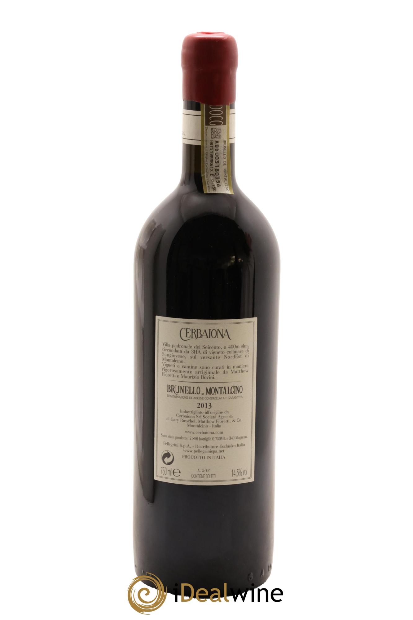 Brunello di Montalcino DOCG Cerbaiona 2013 - Posten von 1 Flasche - 1