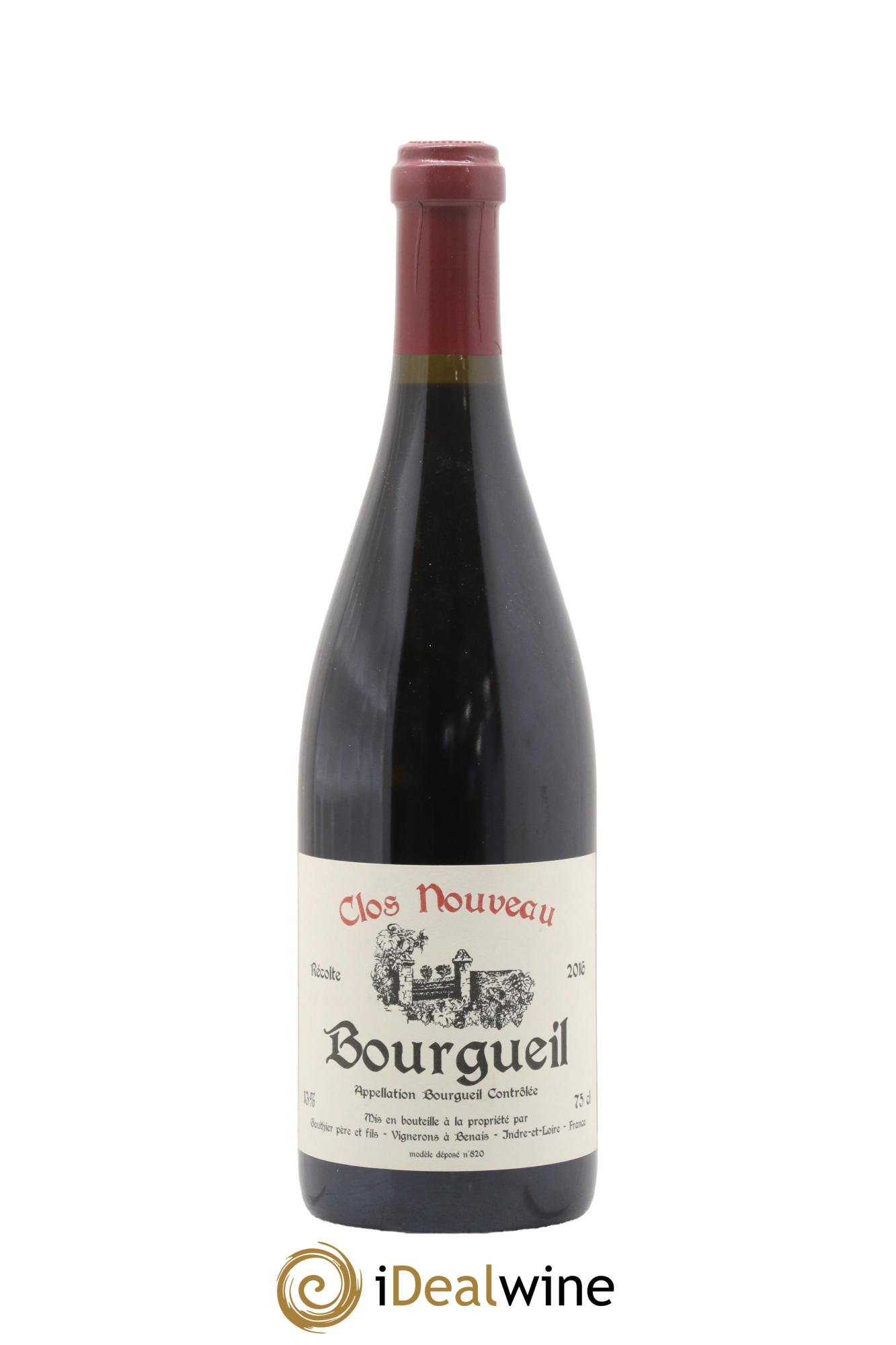 Bourgueil Clos Nouveau Domaine du Bel Air 2016 - Lot de 1 bouteille - 0