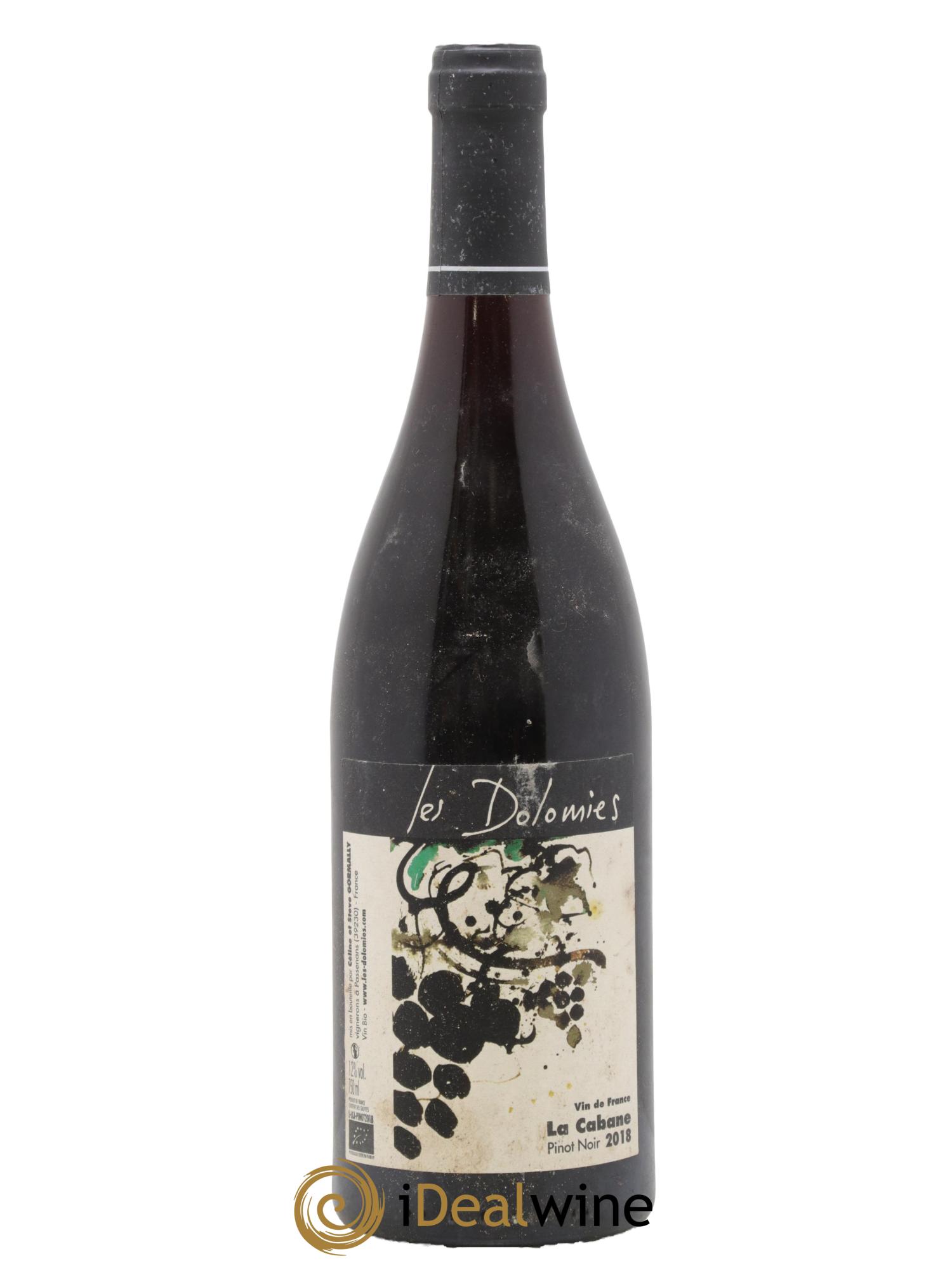 Vin de France Pinot noir La Cabane Les Dolomies 2018 - Lot of 1 bottle - 0