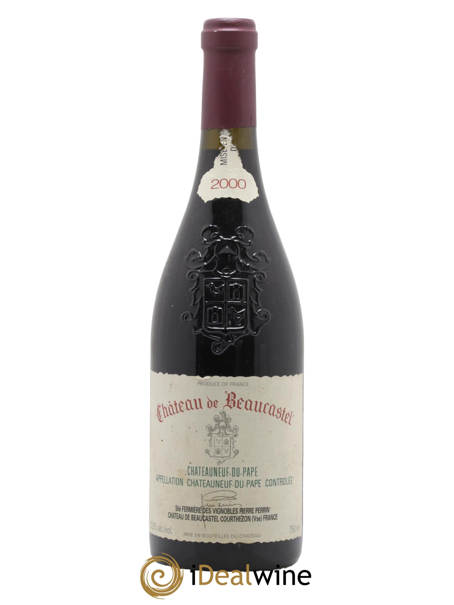 Châteauneuf-du-Pape Château de Beaucastel Famille Perrin 2000 - Lot de 1 bouteille - 0