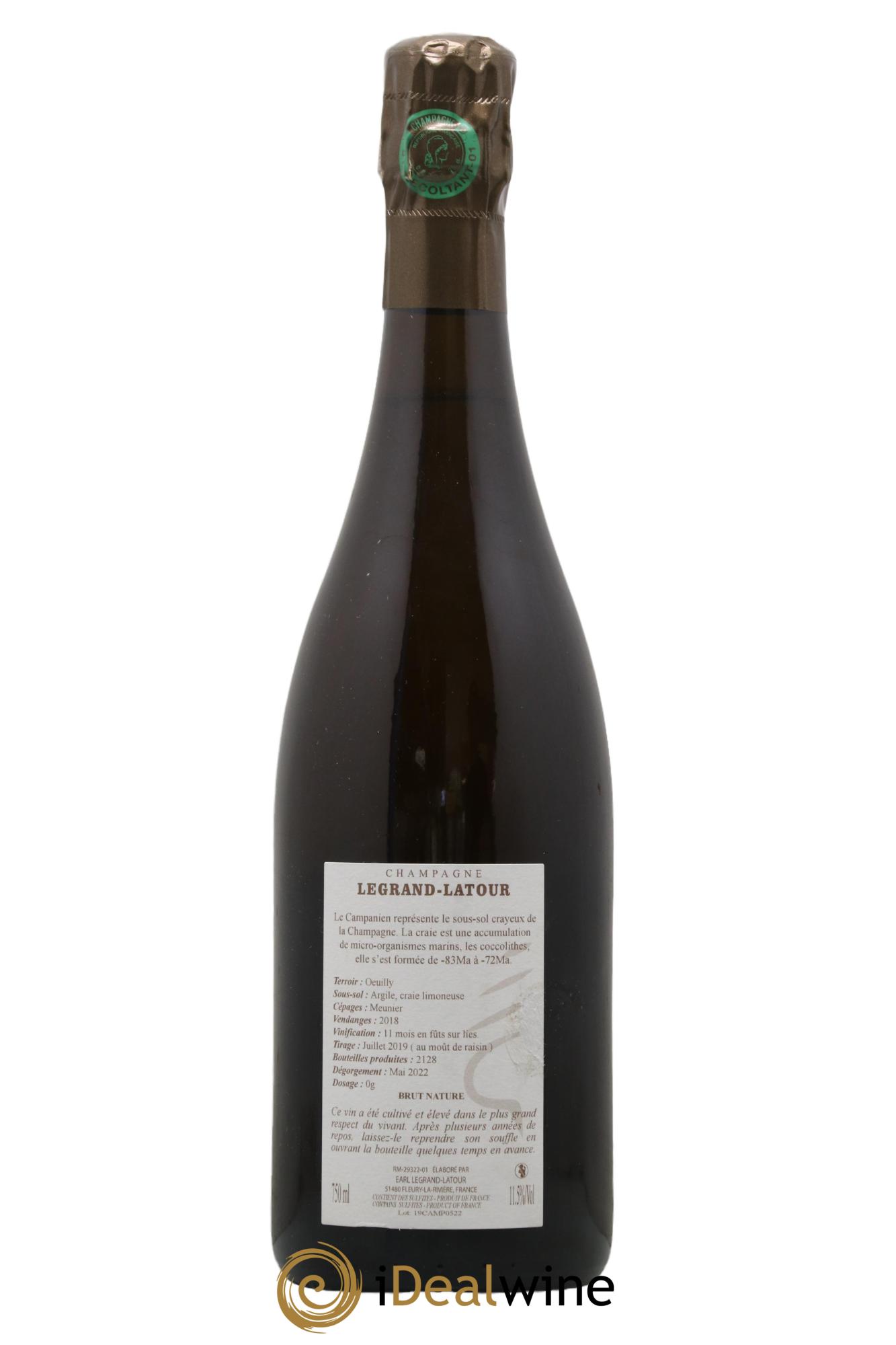 Campanien Legrand Latour 2018 - Lot de 1 bouteille - 1
