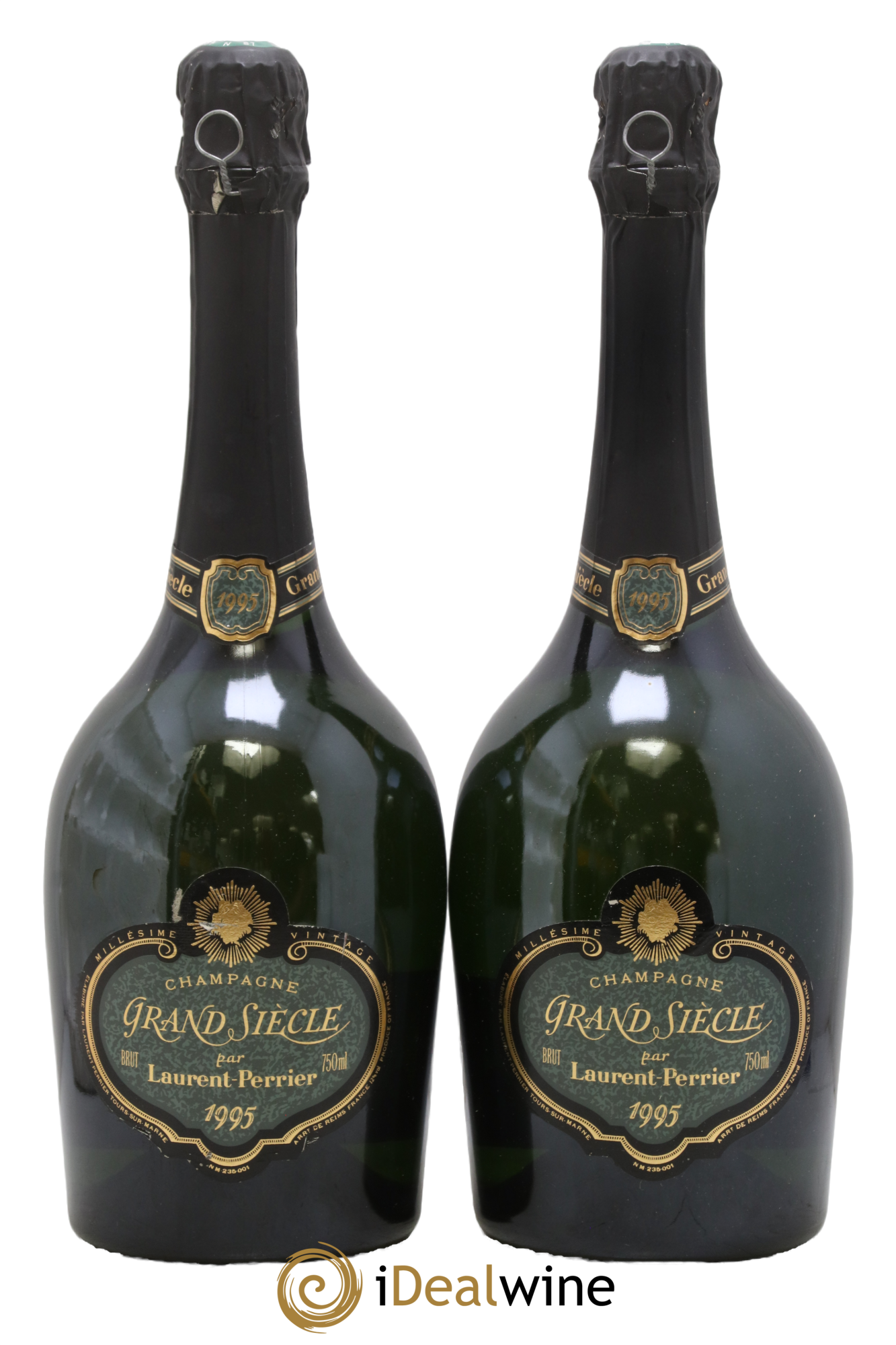 Grand Siècle Laurent Perrier 1995 - Lot of 2 bottles - 0