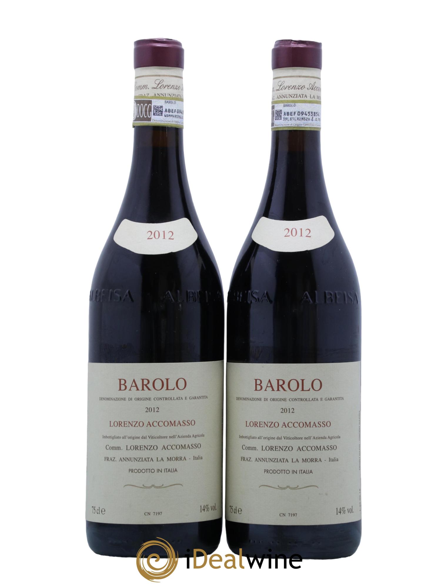 Barolo Lorenzo Accomasso 2012 - Posten von 2 Flaschen - 0