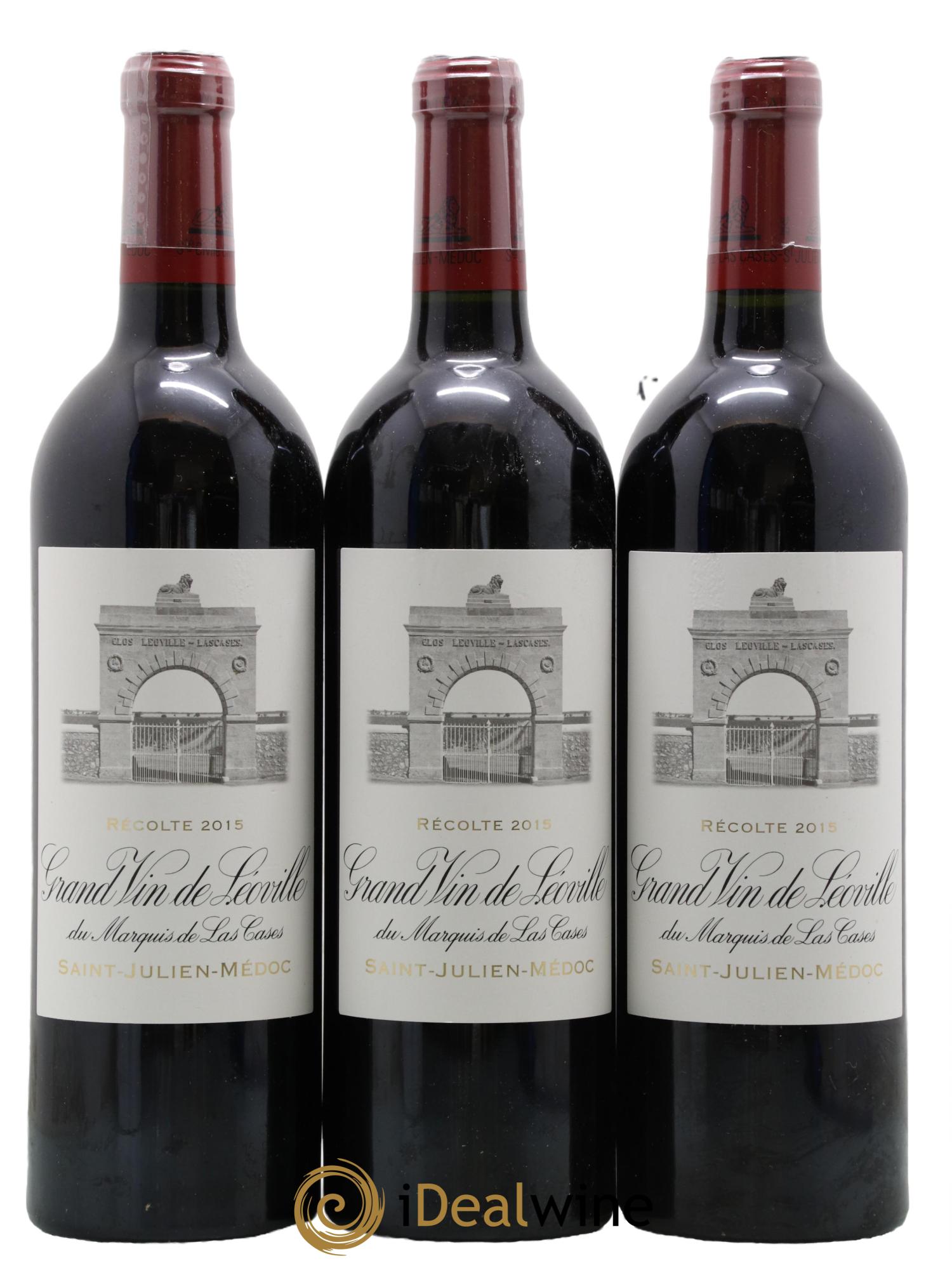 Château Léoville Las Cases 2ème Grand Cru Classé 2015 - Lot de 3 bouteilles - 0