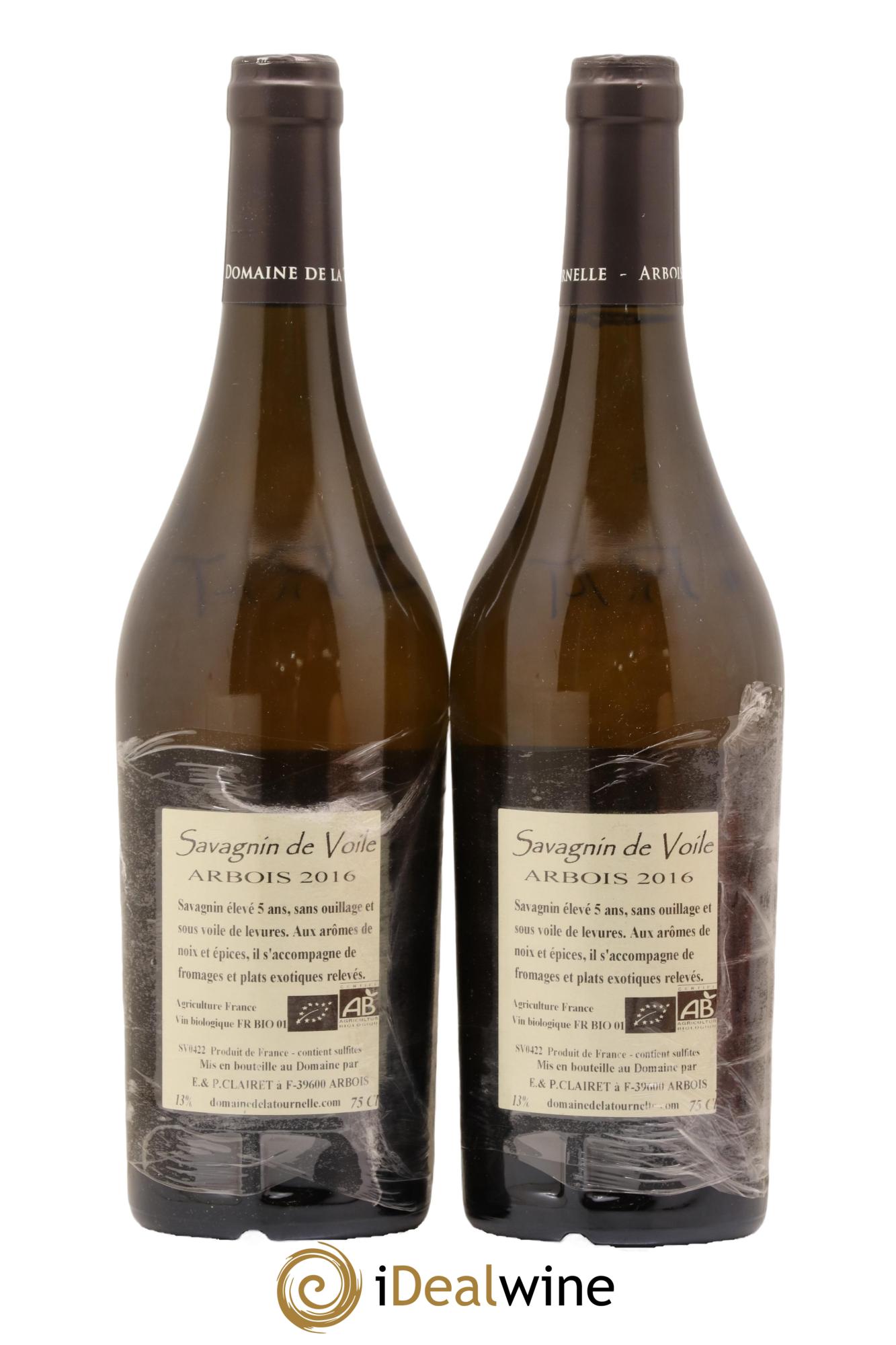 Arbois Savagnin de Voile Domaine de la Tournelle 2016 - Lot de 2 bouteilles - 1