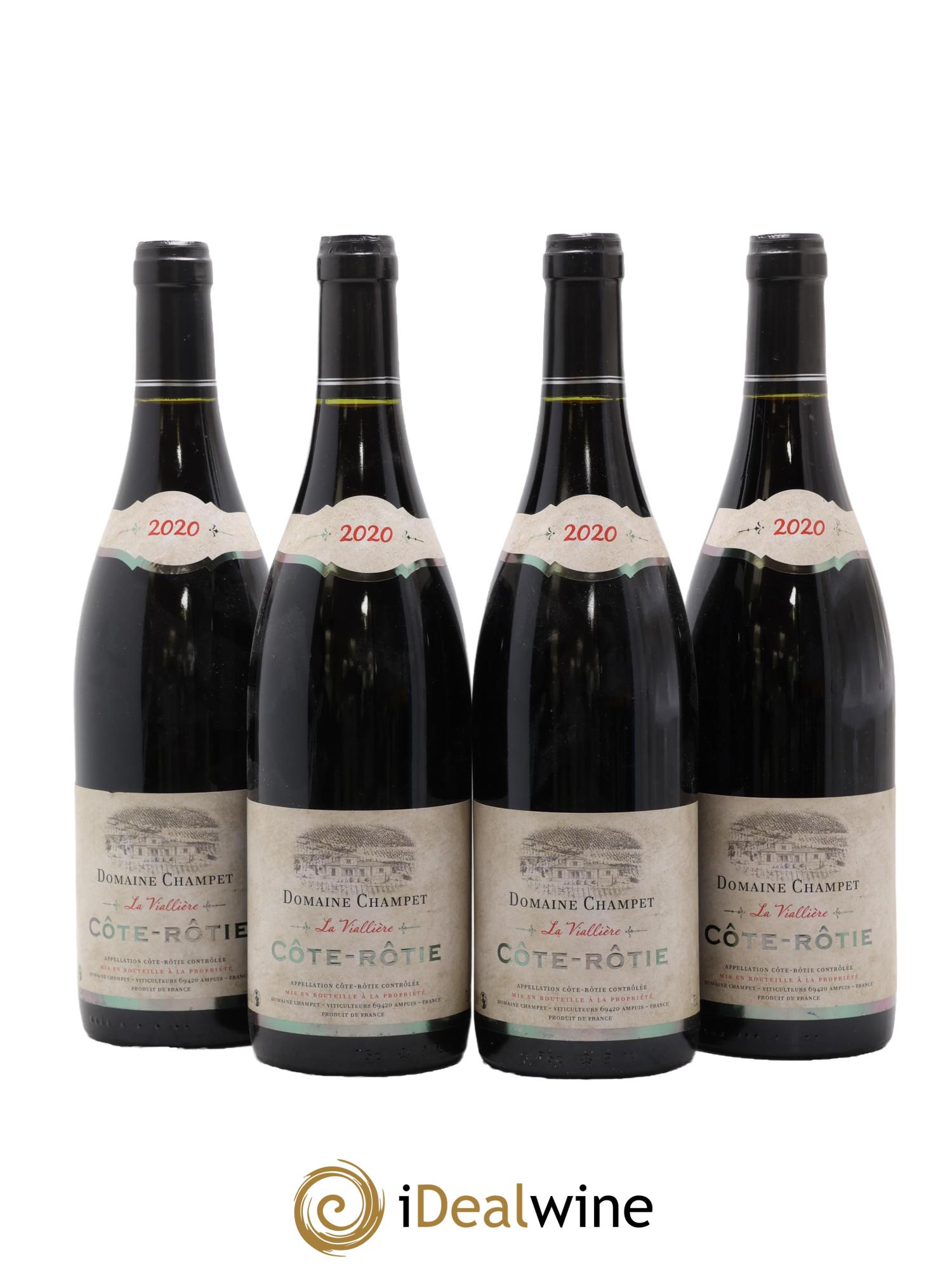 Côte-Rôtie La Viallière Champet 2020 - Lotto di 4 bottiglie - 0