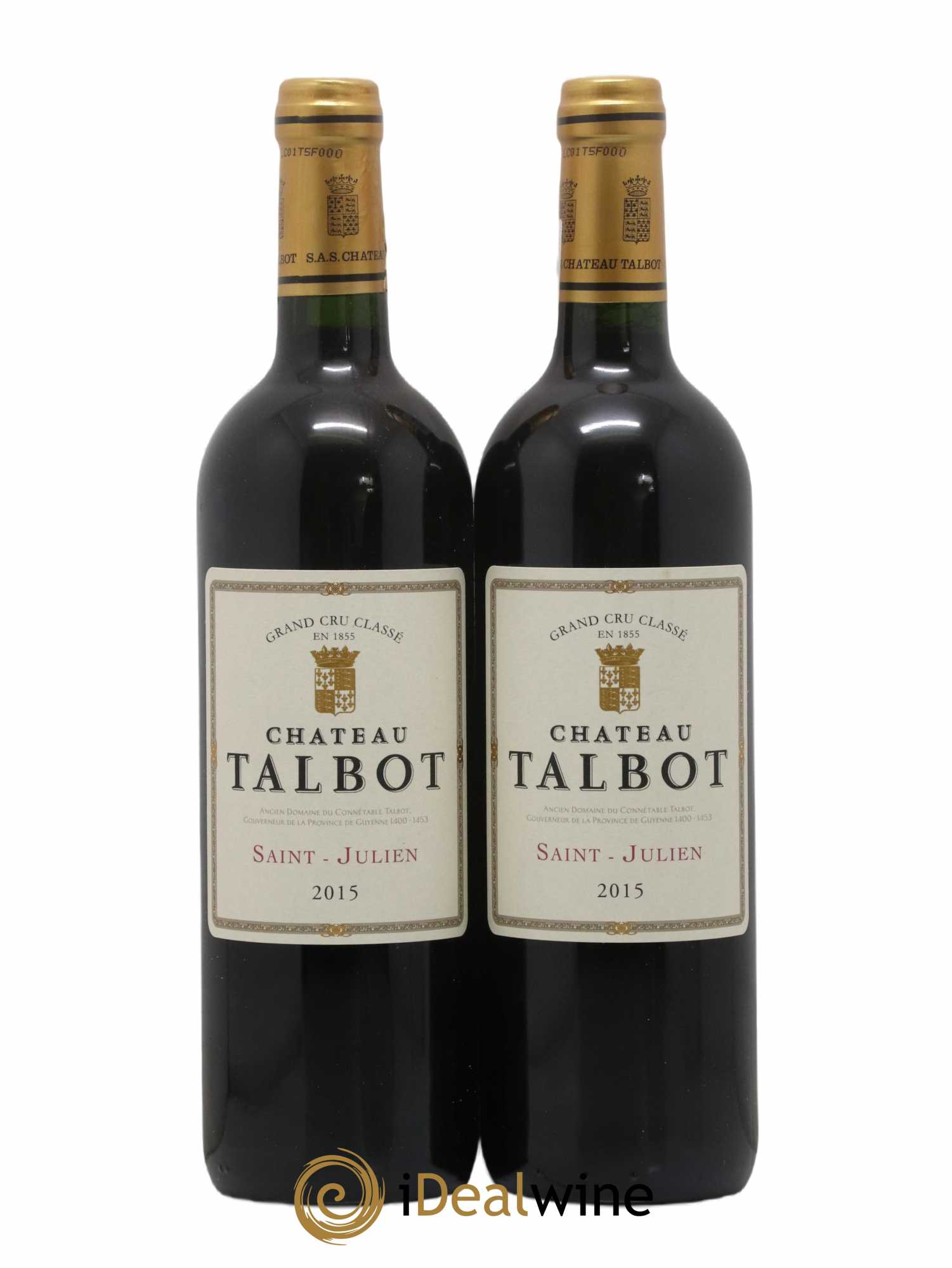 Château Talbot 4ème Grand Cru Classé 2015 - Lot de 2 bouteilles - 0