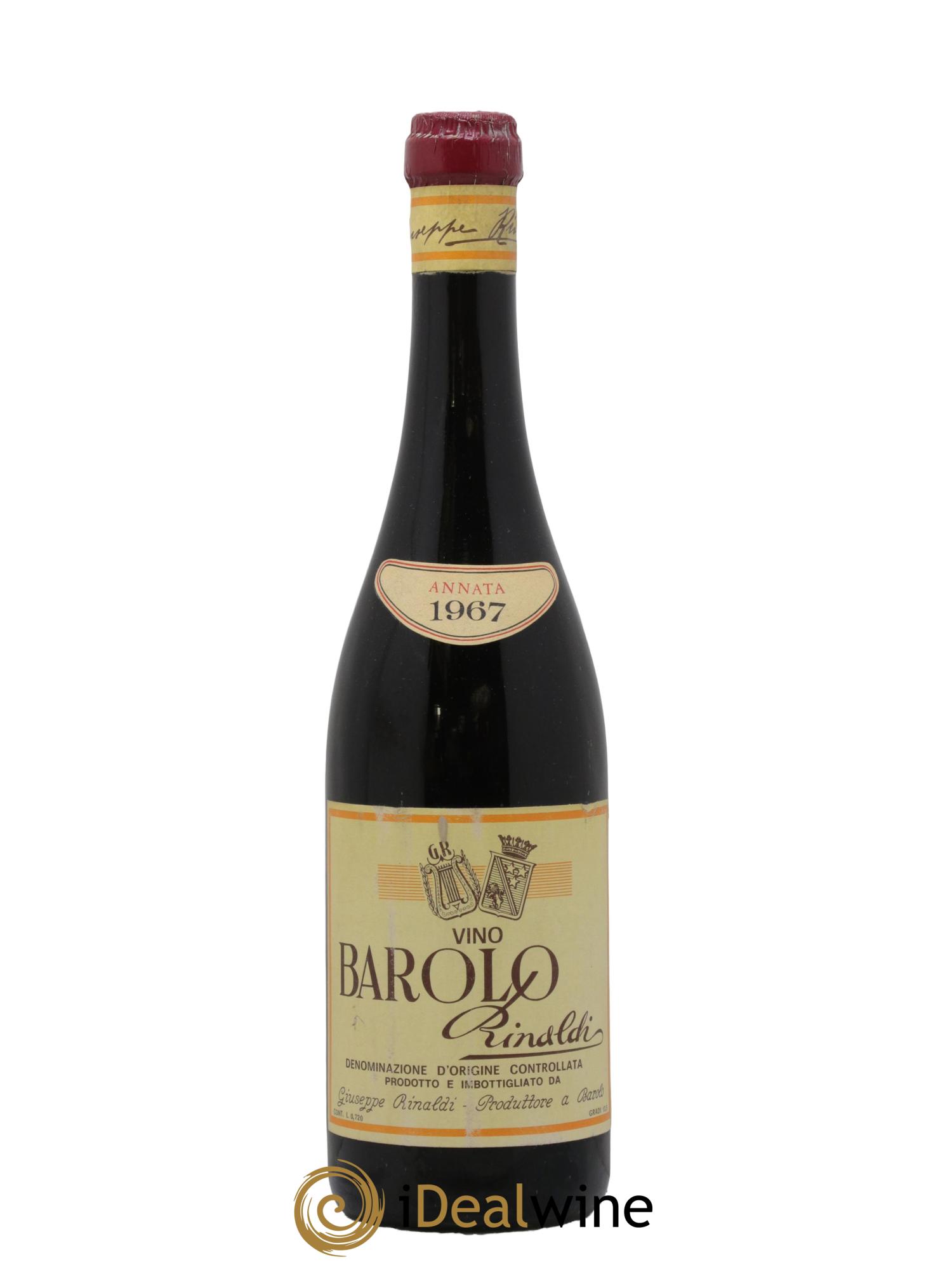 Barolo DOCG Francesco Rinaldi 1967 - Posten von 1 Flasche - 0