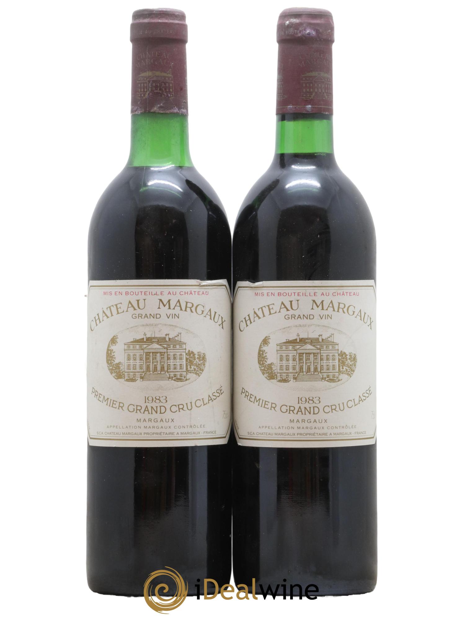 Château Margaux 1er Grand Cru Classé 1983 - Lot de 2 bouteilles - 0