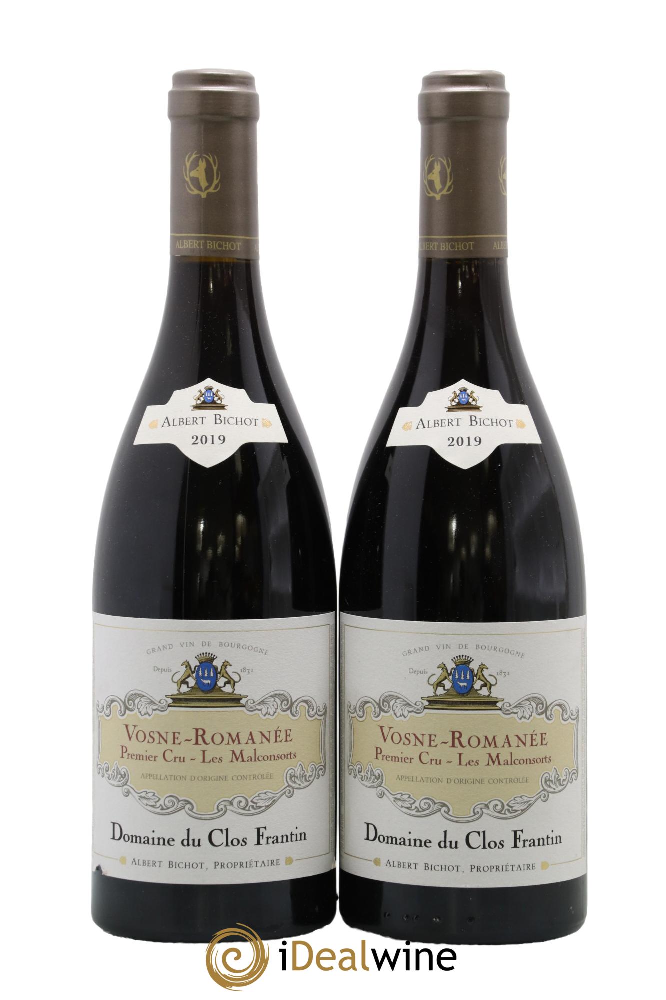 Vosne-Romanée 1er Cru Les Malconsorts Clos Frantin - Albert Bichot 2019 - Lot de 2 bouteilles - 0