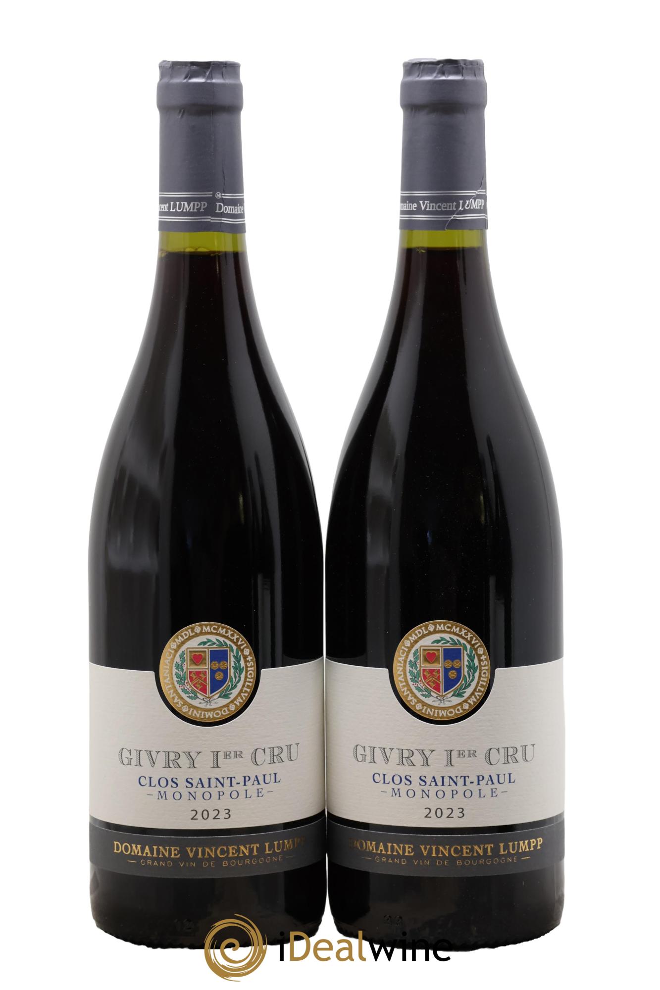 Givry 1er Cru Clos Saint-Paul Vincent Lumpp 2023 - Lot of 2 bottles - 0