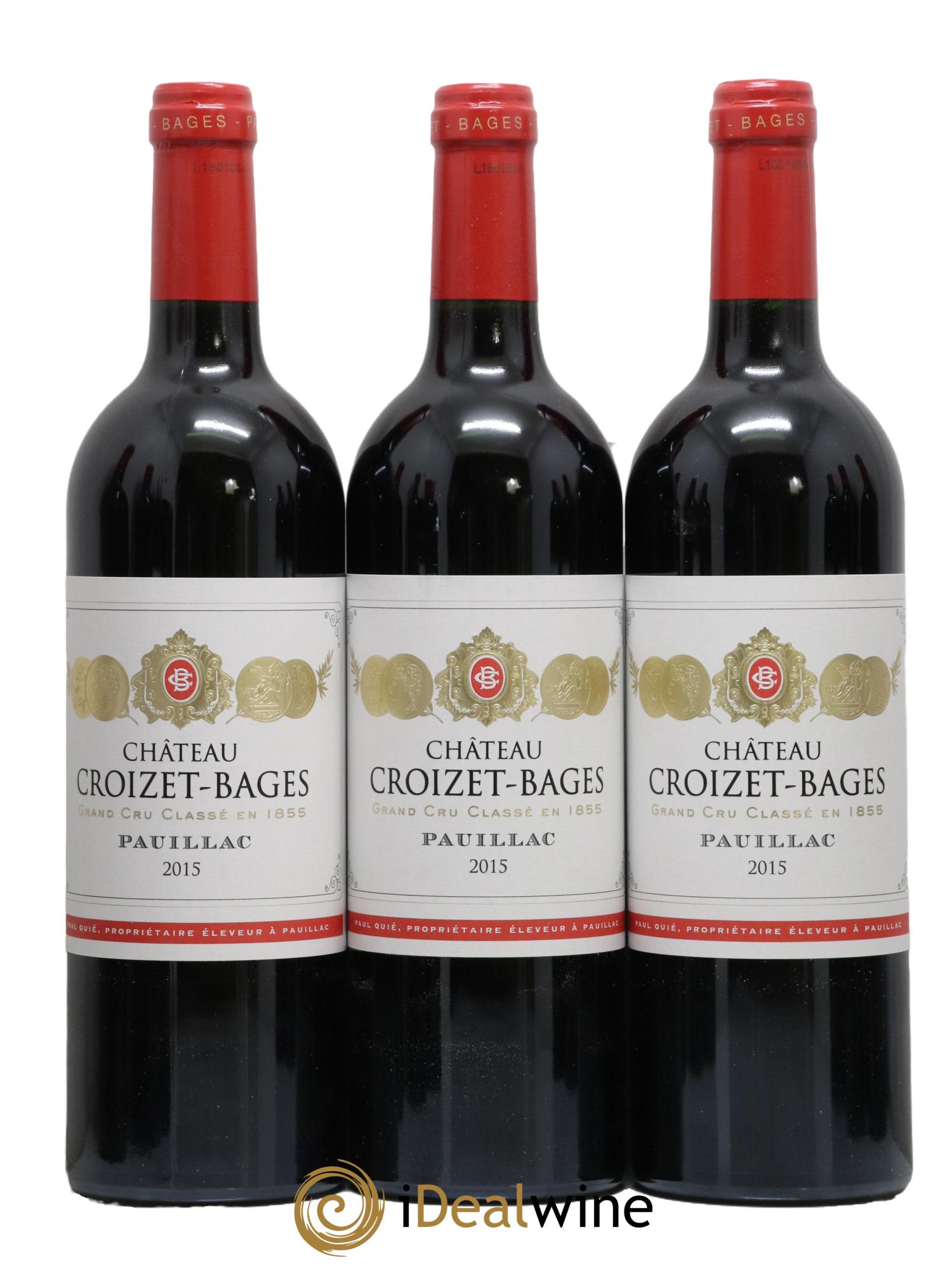 Château Croizet Bages 5ème Grand Cru Classé 2015 - Lot de 12 bouteilles - 3