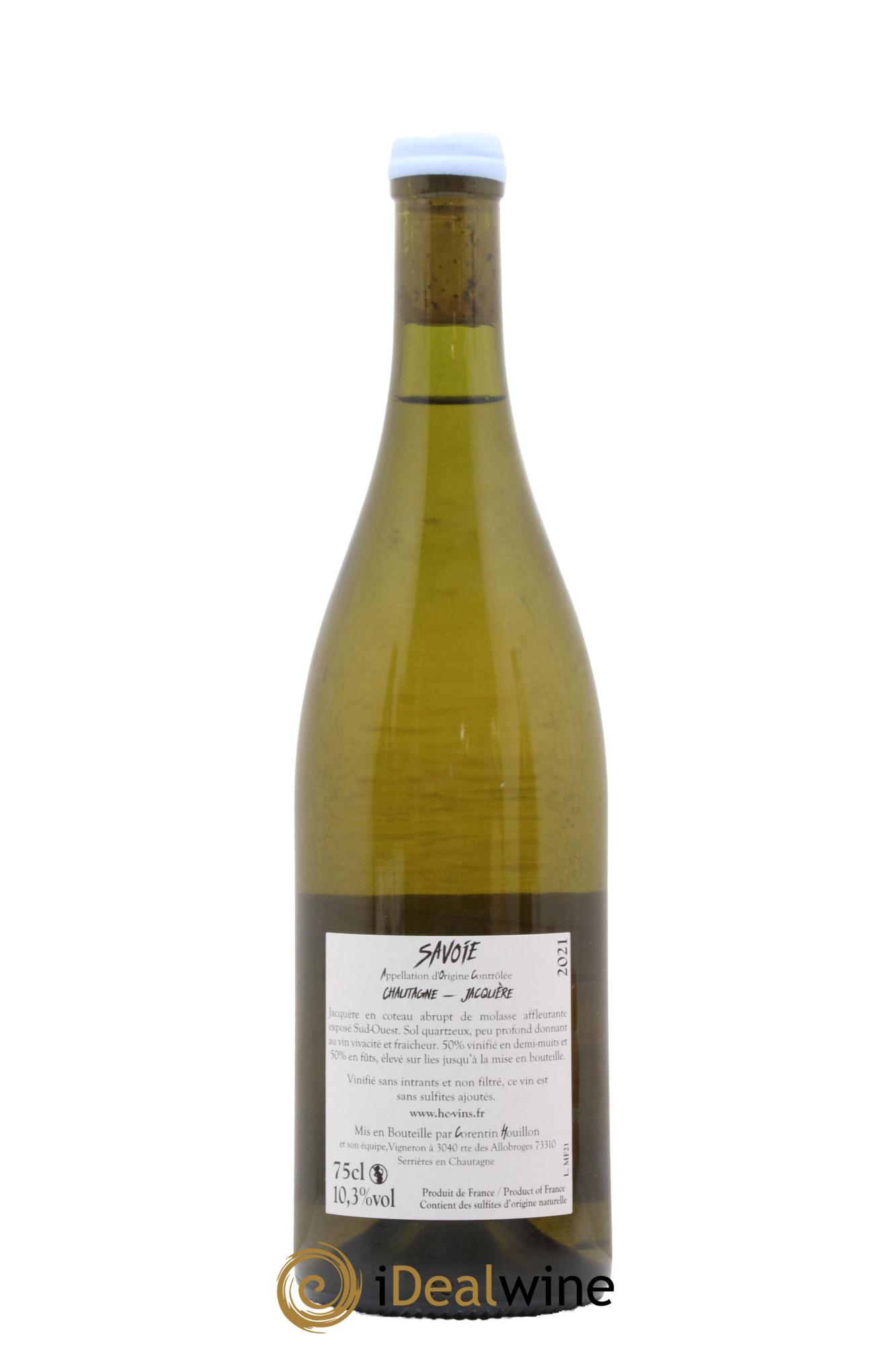 Vin de Savoie Montée Furieuse Domaine Corentin Houillon 2021 - Lot de 1 bouteille - 1