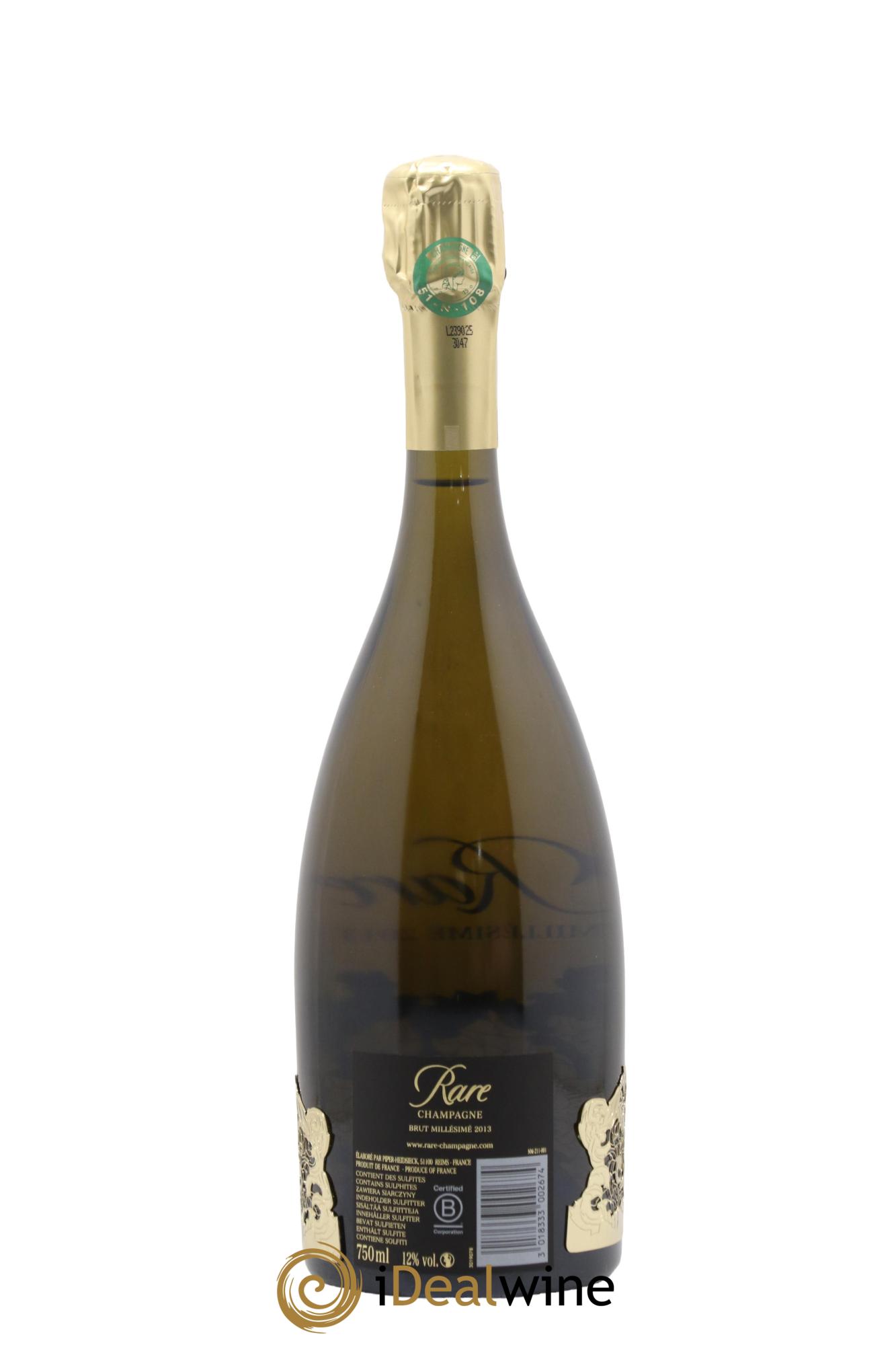 Rare Piper Heidsieck 2013 - Lot de 1 bouteille - 1