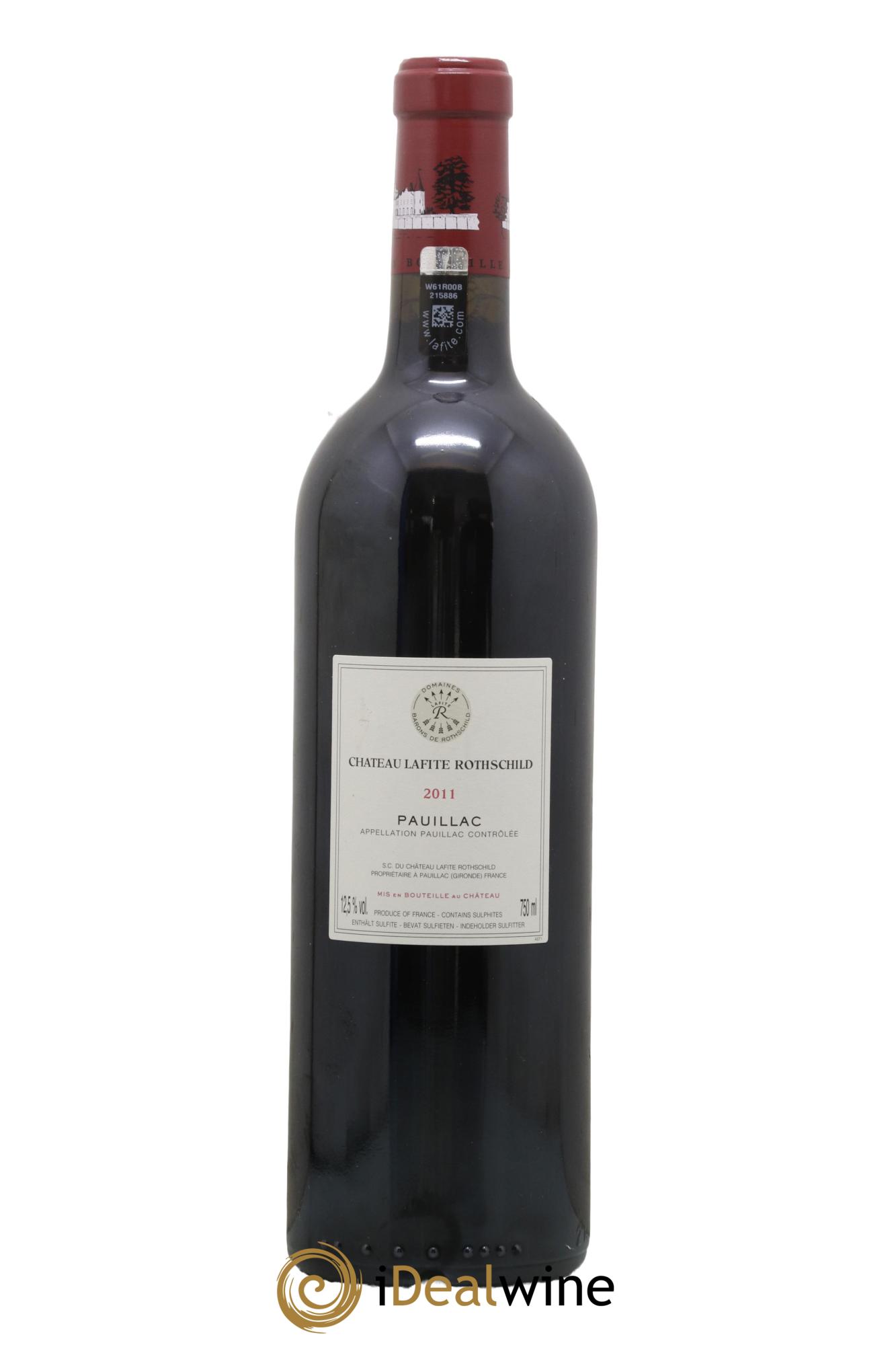 Château Lafite Rothschild 1er Grand Cru Classé  2011 - Lot de 1 bouteille - 1