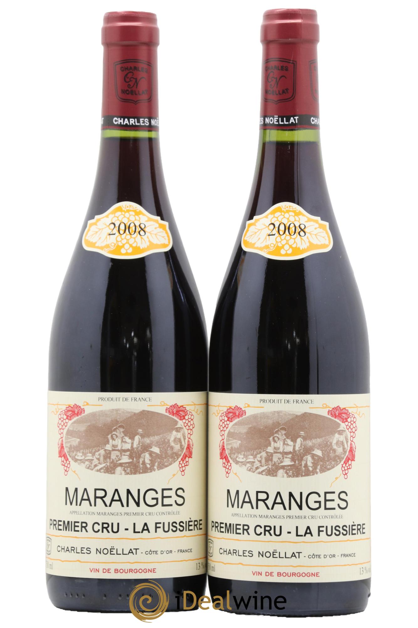 Maranges 1er Cru La Fussiere Charles Noellat 2008 - Lot de 2 bouteilles - 0