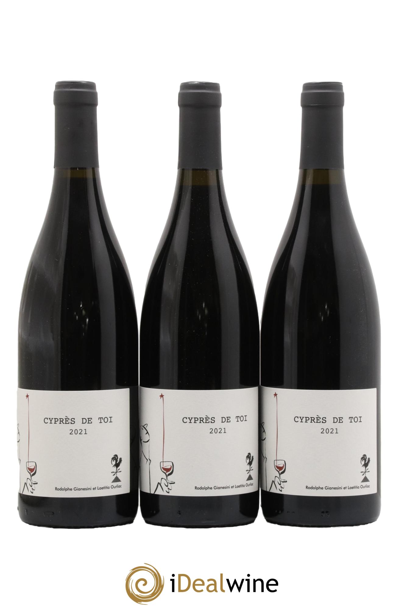 Vin de France Cyprès de Toi Domaine Fond Cyprès 2021 - Lot de 3 bouteilles - 0