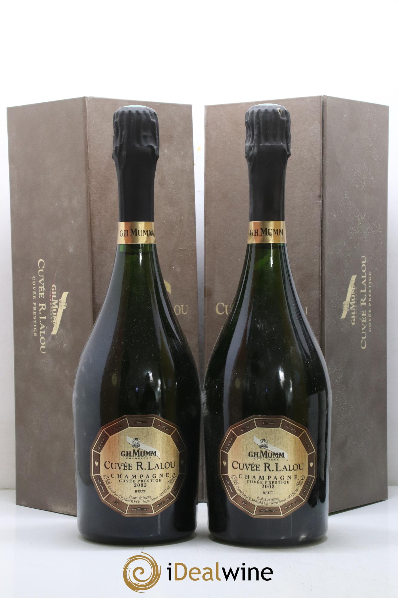 René Lalou Mumm 2002 - Lot of 2 bottles - 1
