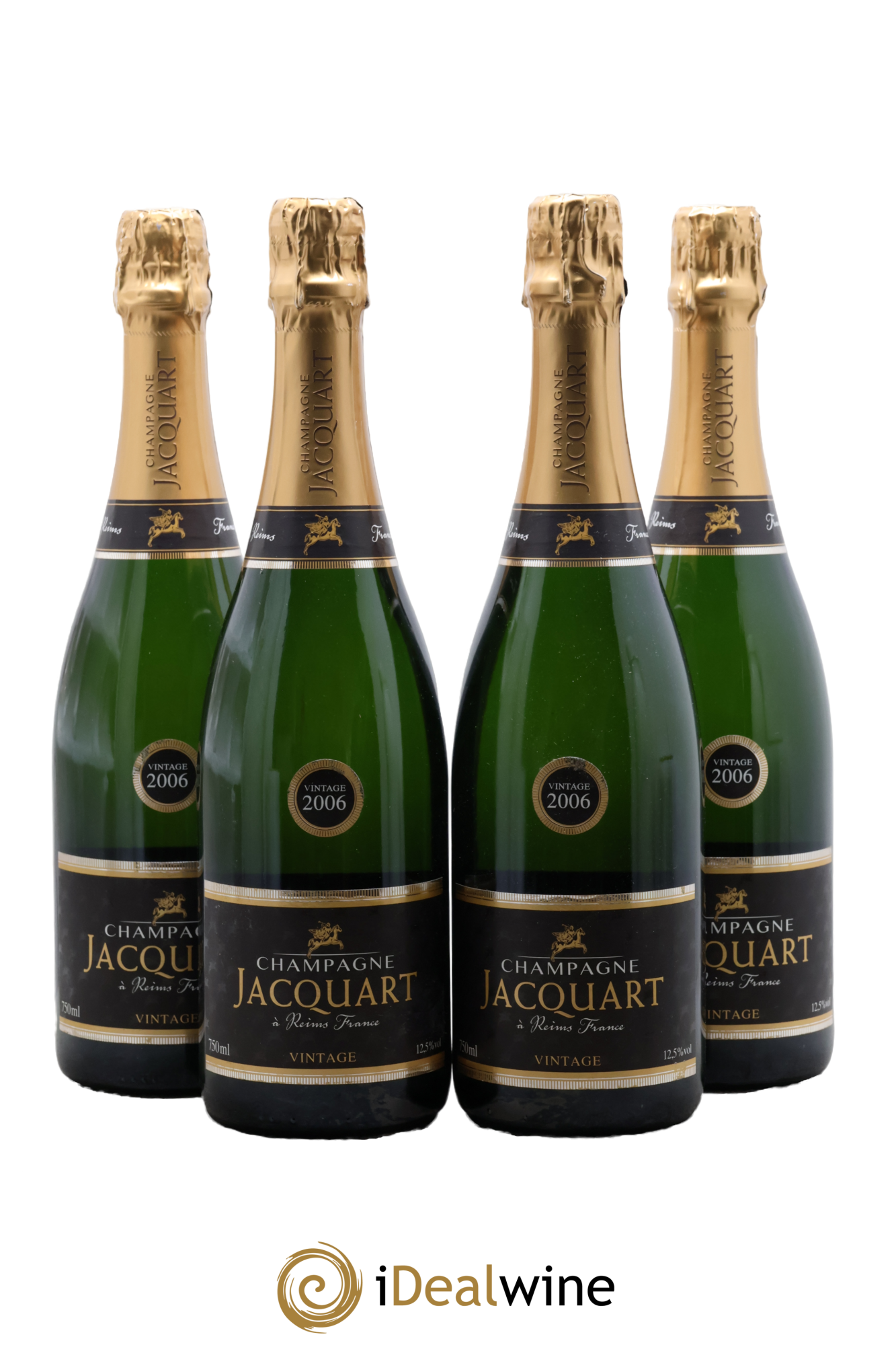 Champagne Brut Jacquart 2006 - Lot de 4 bouteilles - 0