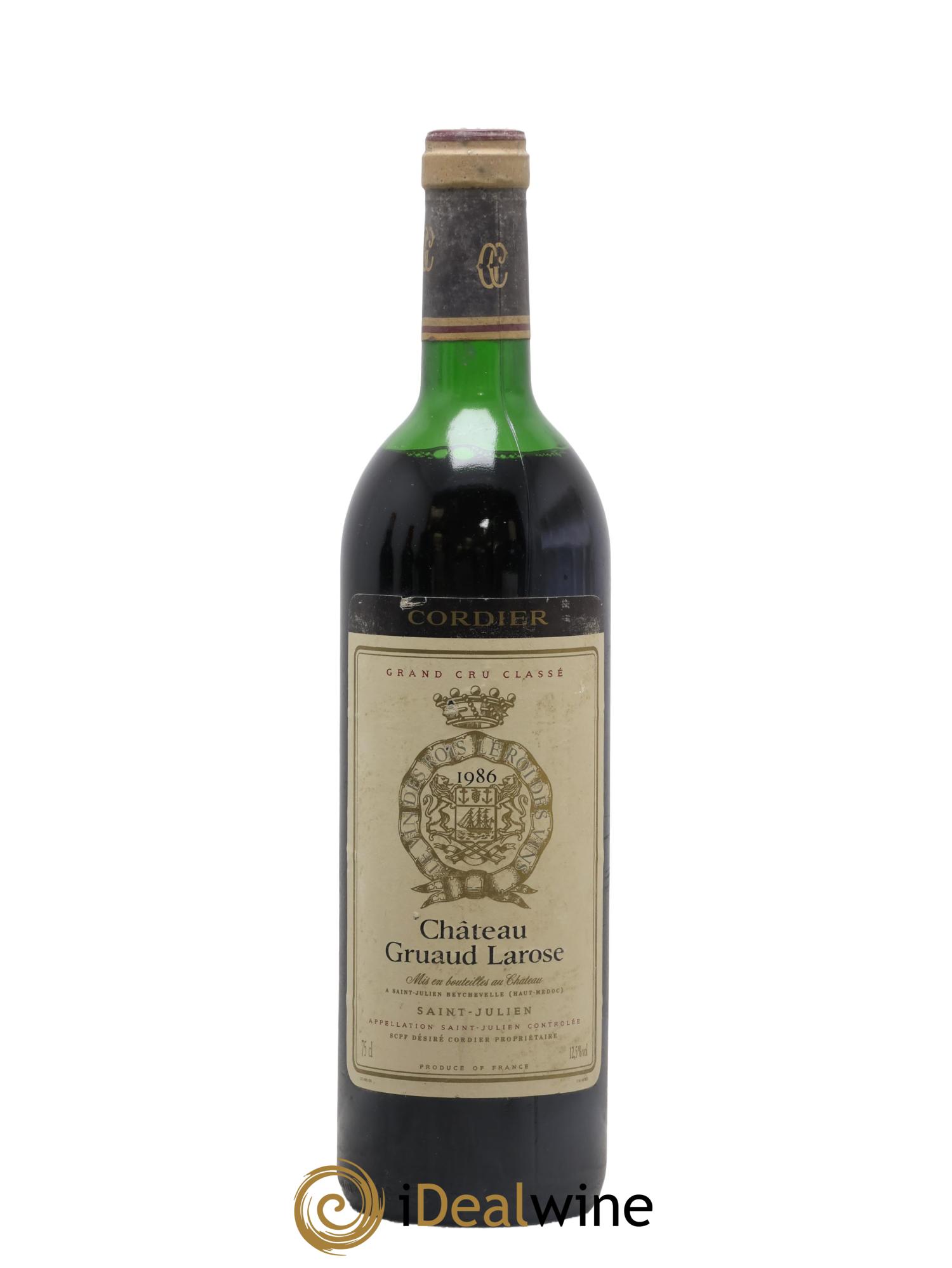 Château Gruaud Larose 2ème Grand Cru Classé 1986 - Lot de 1 bouteille - 0
