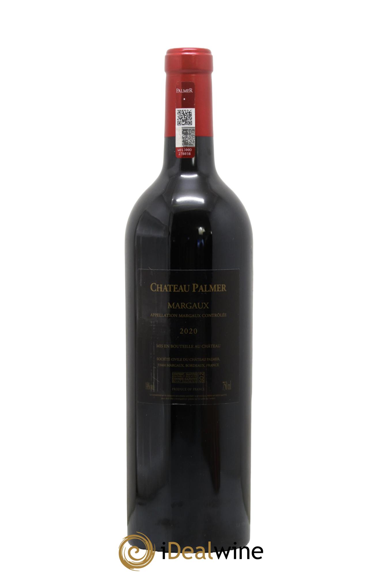 Château Palmer 3ème Grand Cru Classé 2020 - Lot de 1 bouteille - 1