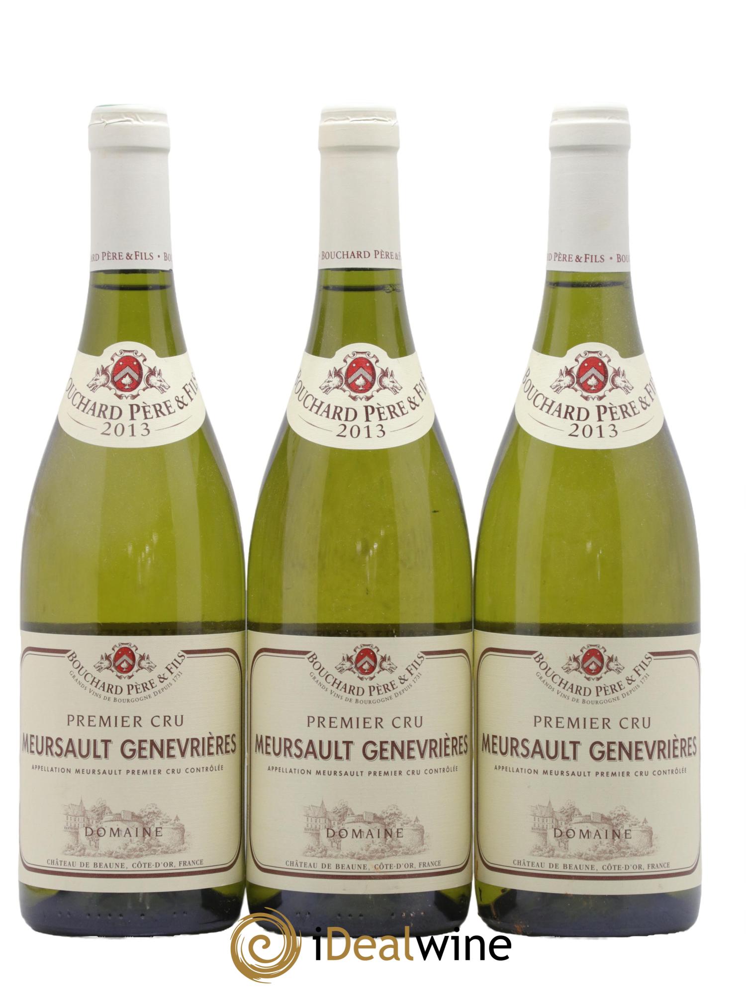 Meursault 1er Cru Genevrières Bouchard Père & Fils  2013 - Lotto di 3 bottiglie - 0