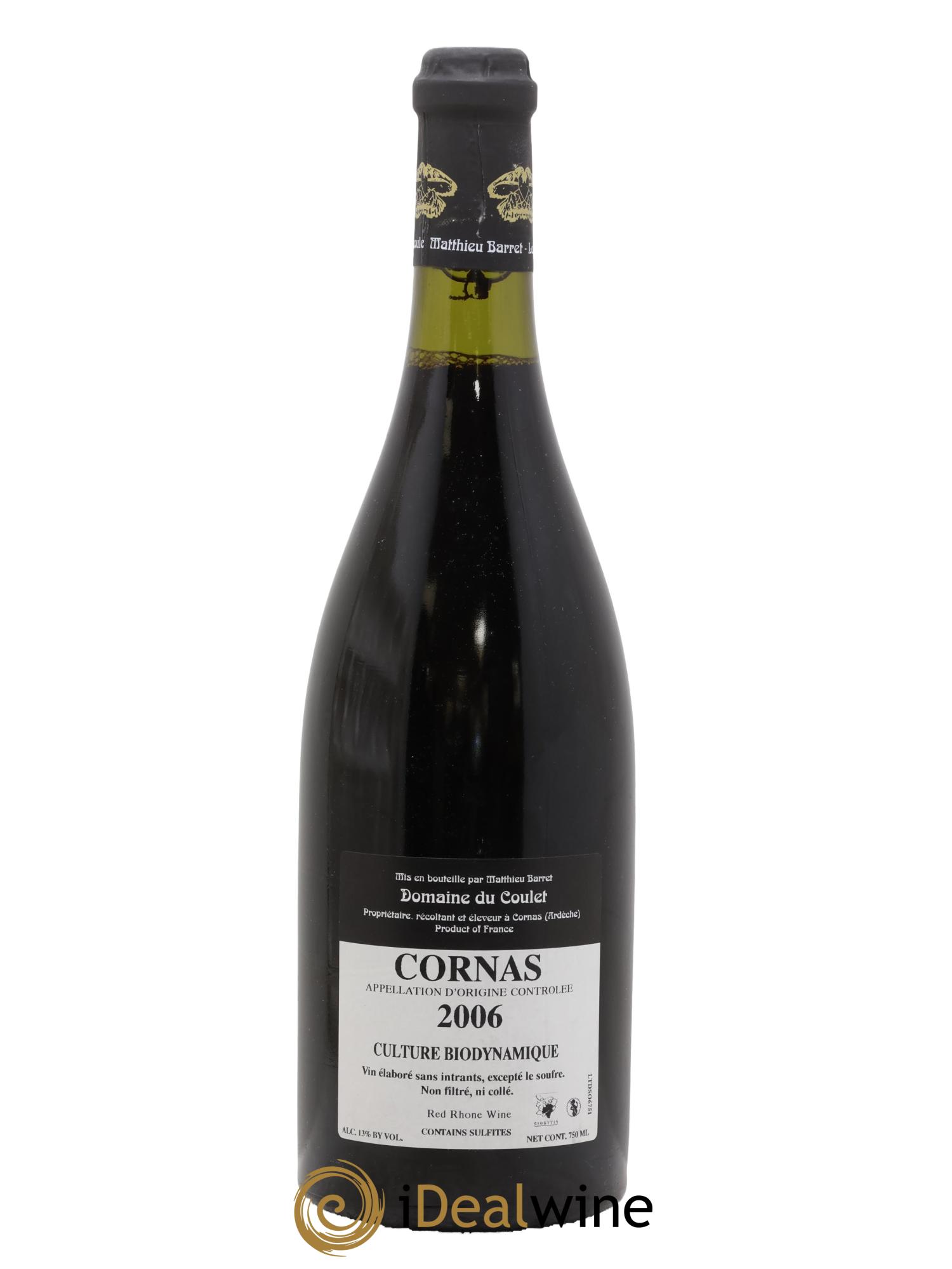 Cornas Les Terrasses du Serre Coulet (Domaine du) - Matthieu Barret 2006 - Lot de 1 bouteille - 1