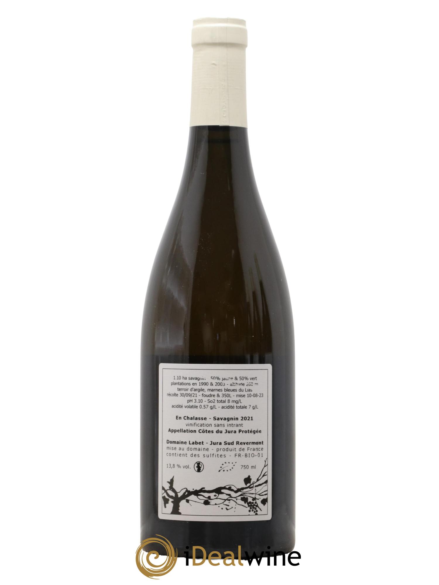Côtes du Jura Fleur de Savagnin En Chalasse Romain - Julien - Charline Labet 2021 - Lot de 1 bouteille - 1