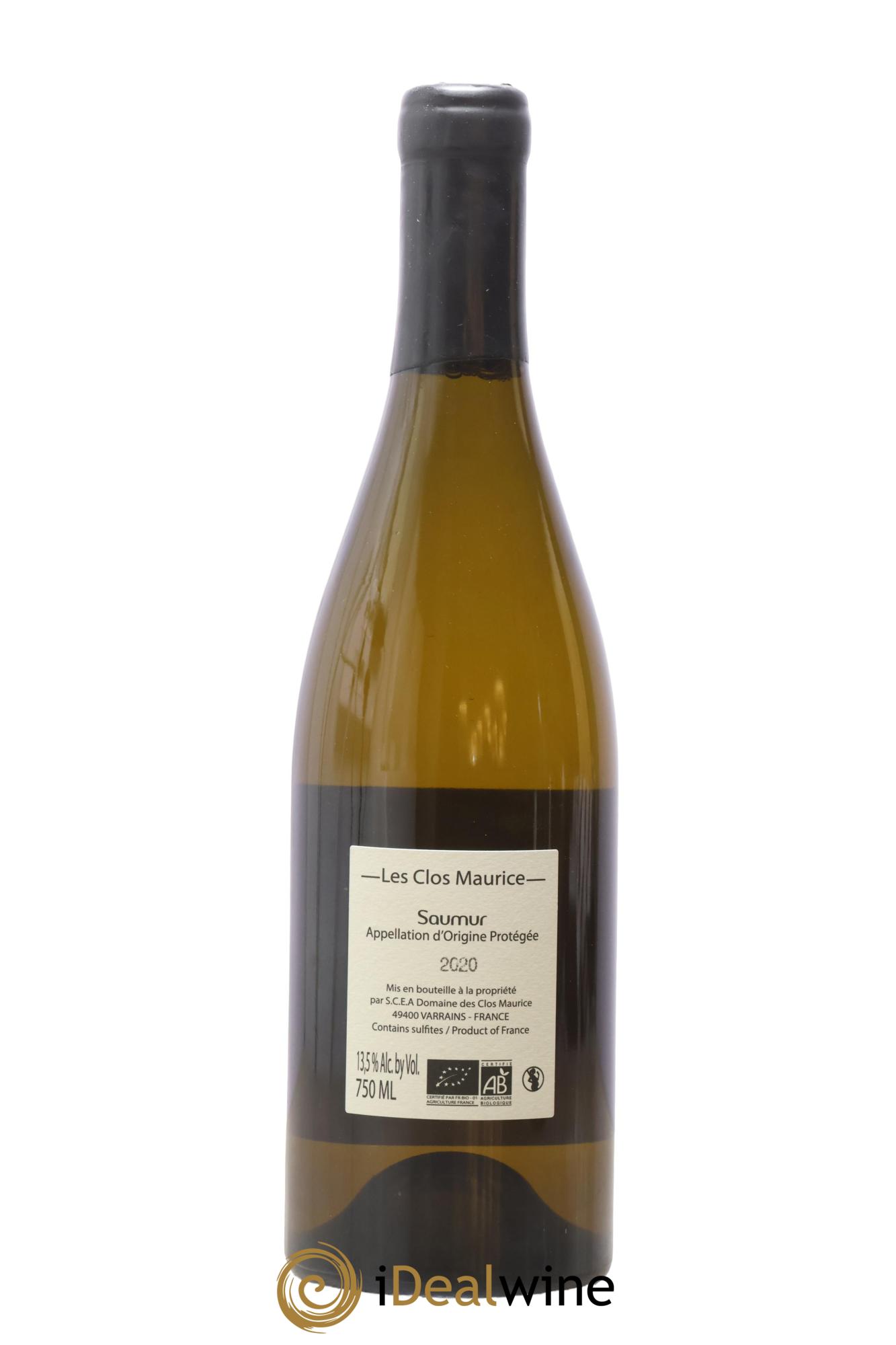 Saumur Domaine Les Clos Maurice Bonneveaux 2020 - Lot of 1 bottle - 1