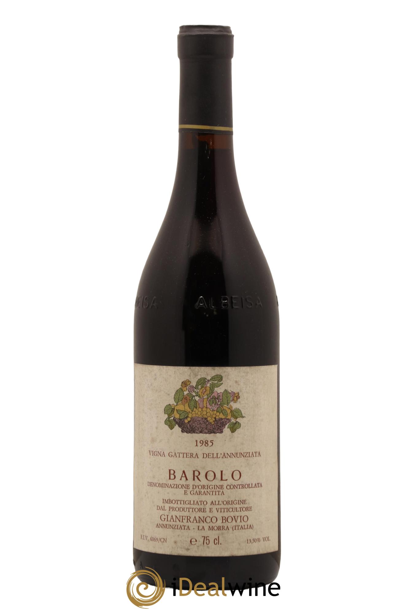 Barolo Vigna Gattera Dell Annunziata Gianfranco Bovio 1985 - Lot de 1 bouteille - 0