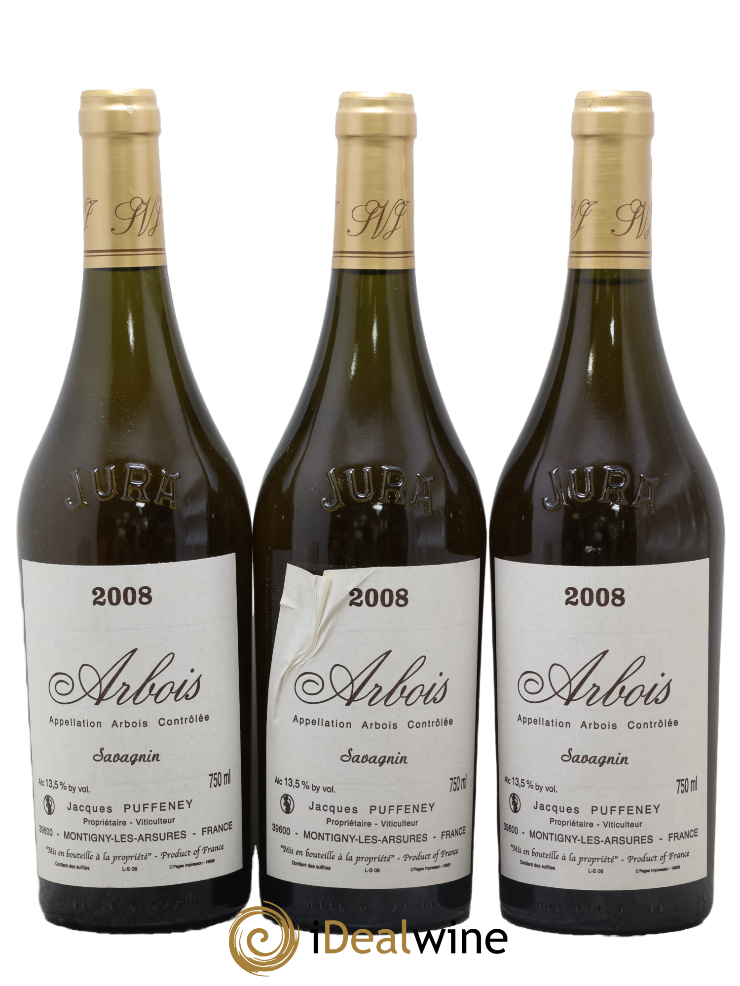 Arbois Savagnin Jacques Puffeney 2008 - Posten von 3 Clavelin - 0