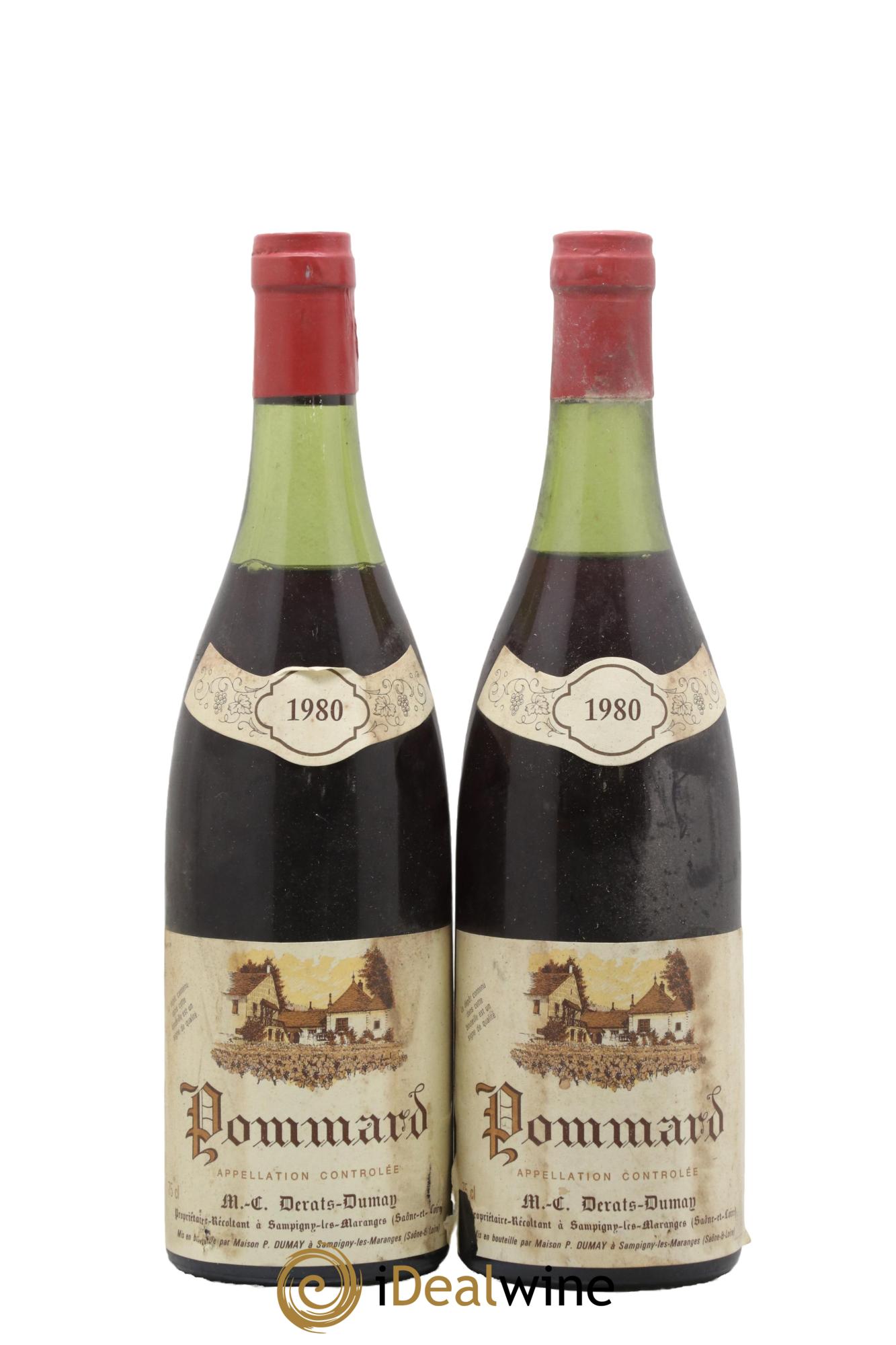 Pommard Derats-Dumay 1980 - Posten von 2 Flaschen - 0