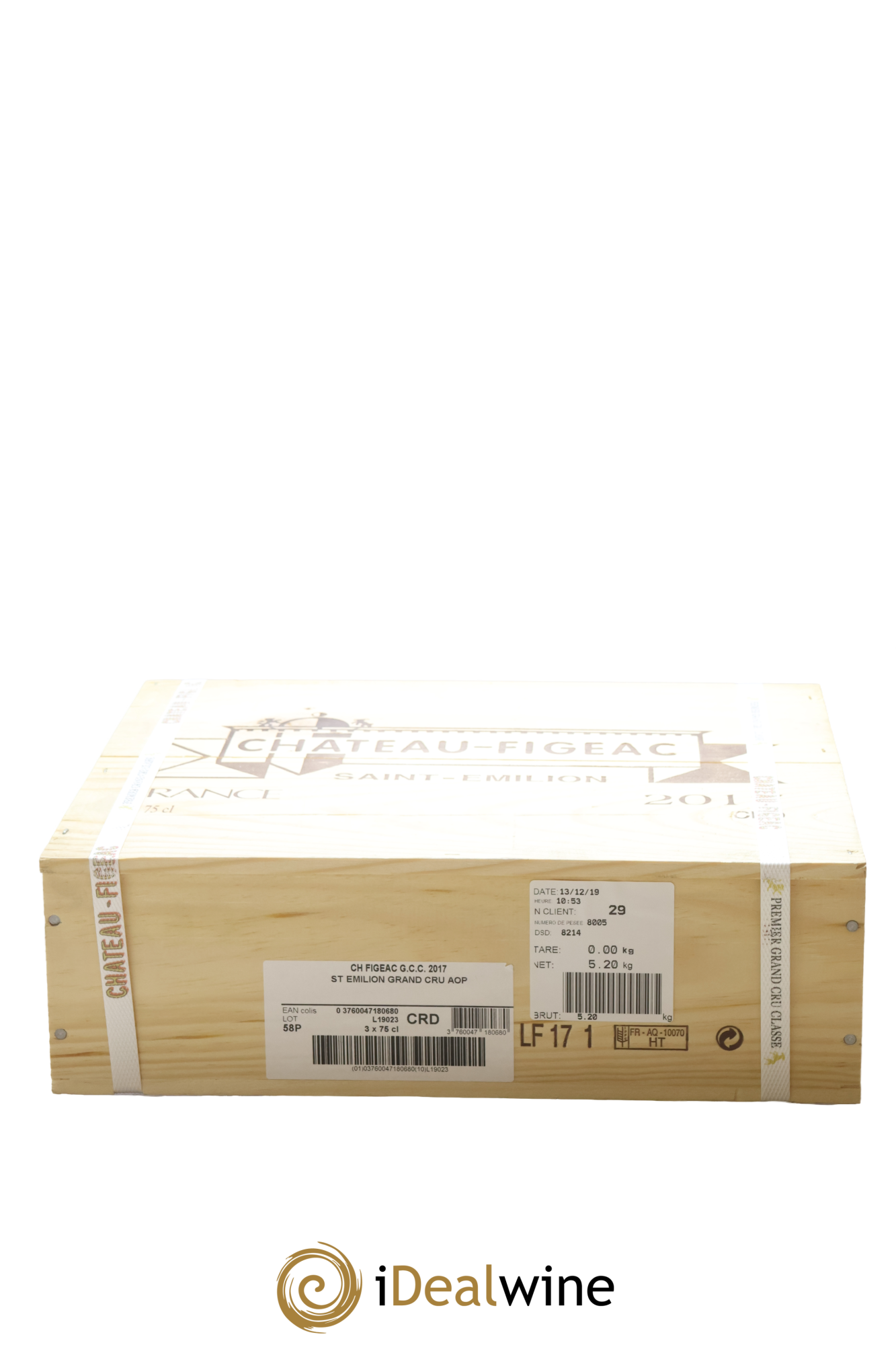 Château Figeac 1er Grand Cru Classé A 2017 - Lot of 3 bottles - 2