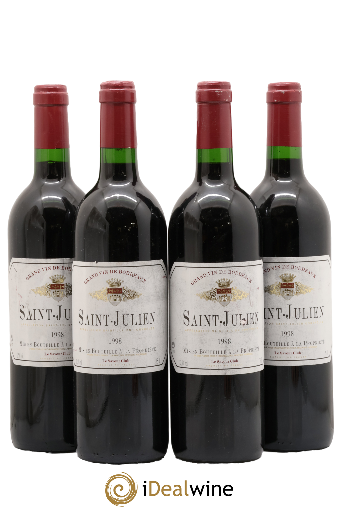 Saint-Julien Le Savour Club 1998 - Lot de 4 bouteilles - 0