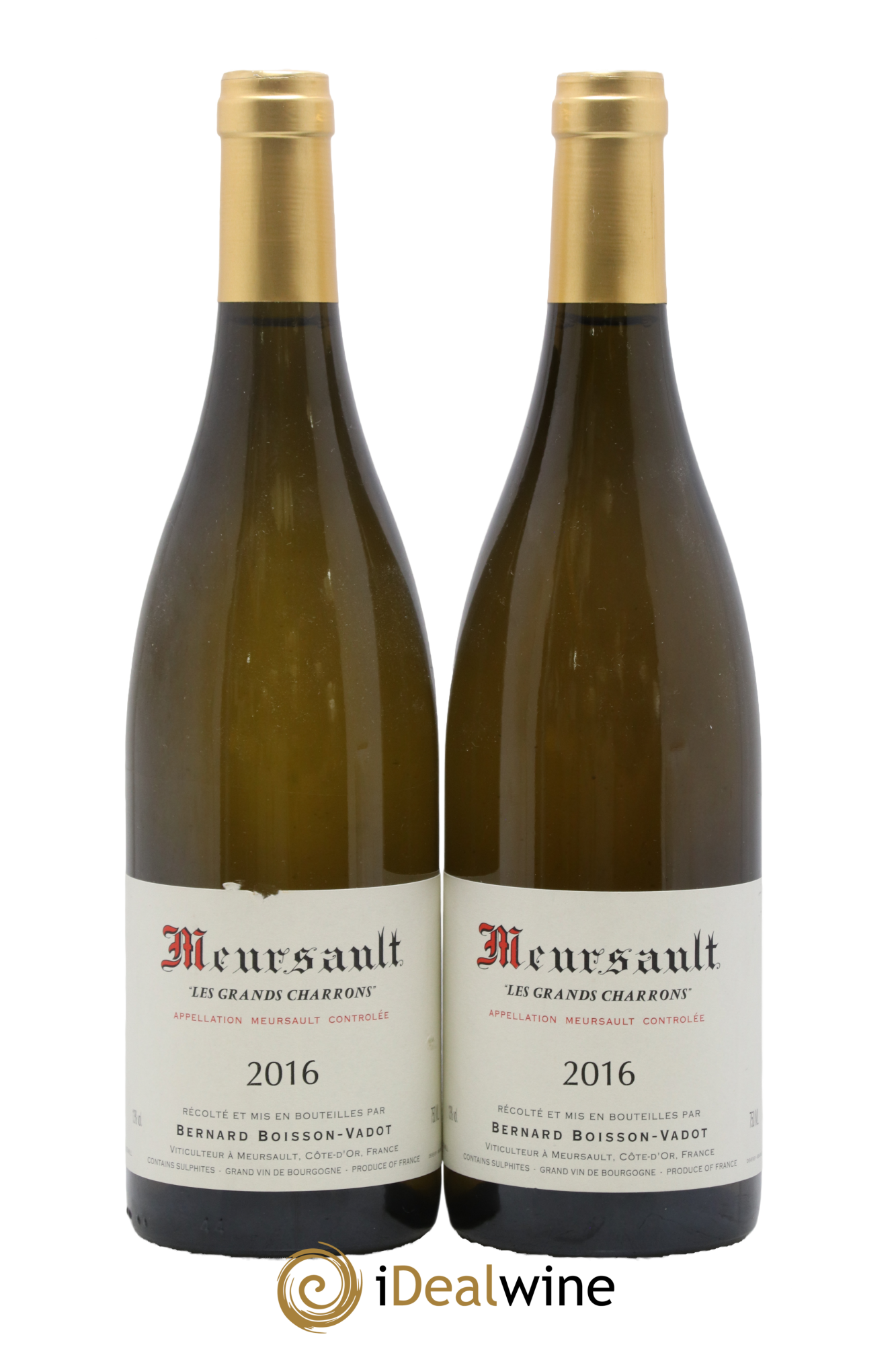 Meursault Les Grands Charrons Boisson-Vadot (Domaine) 2016 - Lot de 2 bouteilles - 0