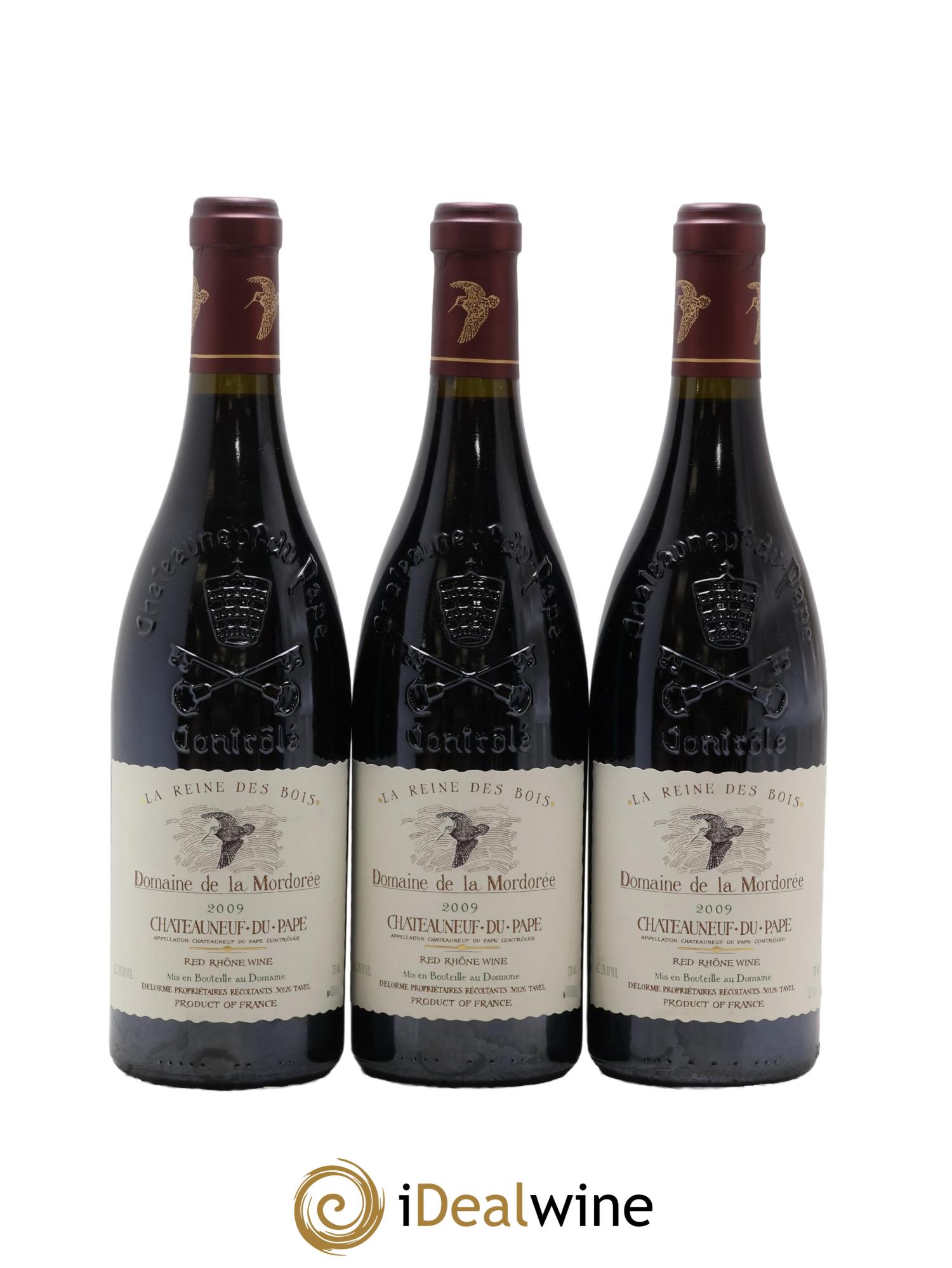 Châteauneuf-du-Pape Cuvée de la Reine des Bois La Mordorée (Domaine de) 2009 - Lotto di 3 bottiglie - 0