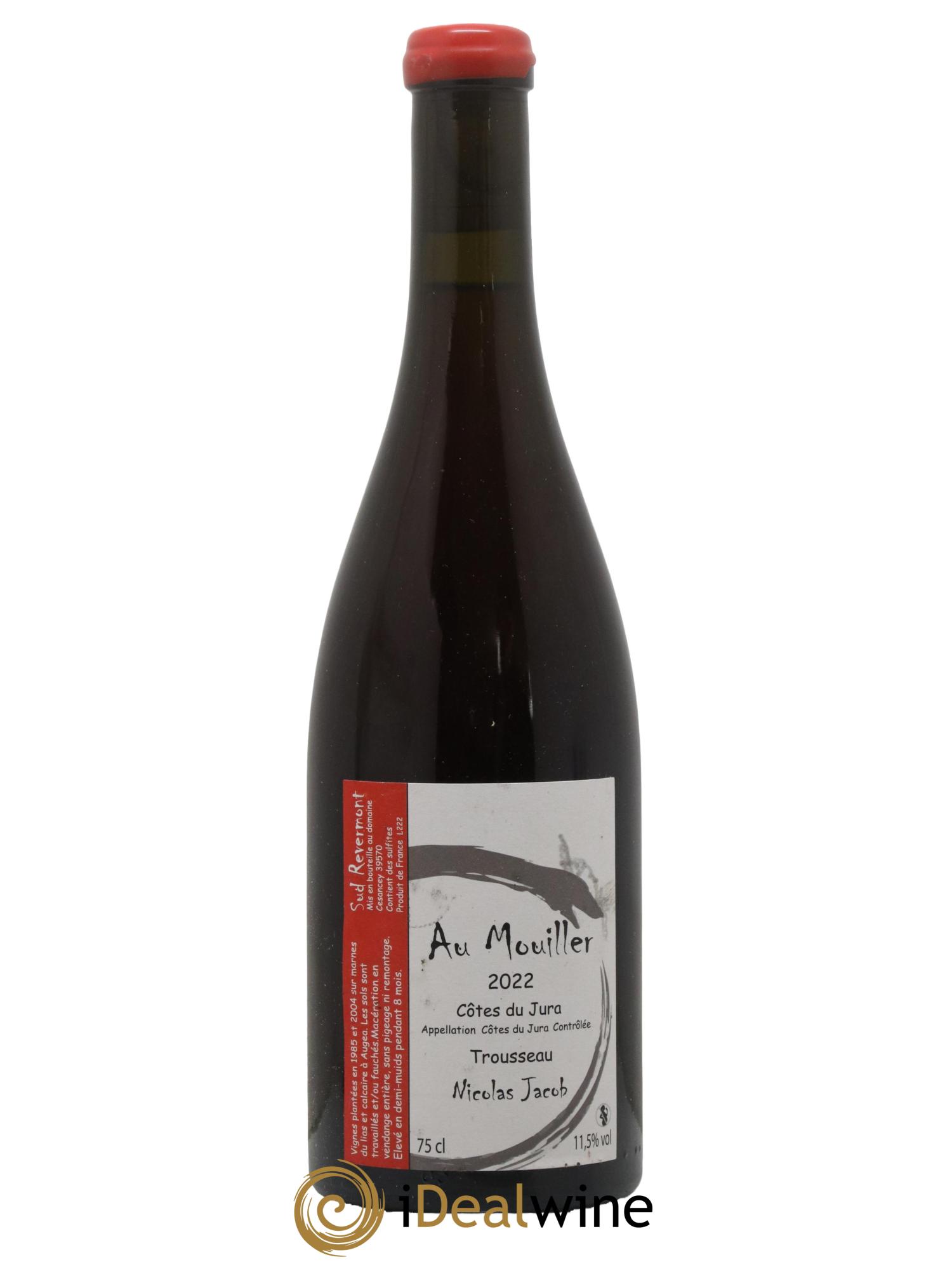 Côtes du Jura Trousseau Au Mouiller Nicolas Jacob 2022 - Lot de 1 bouteille - 0