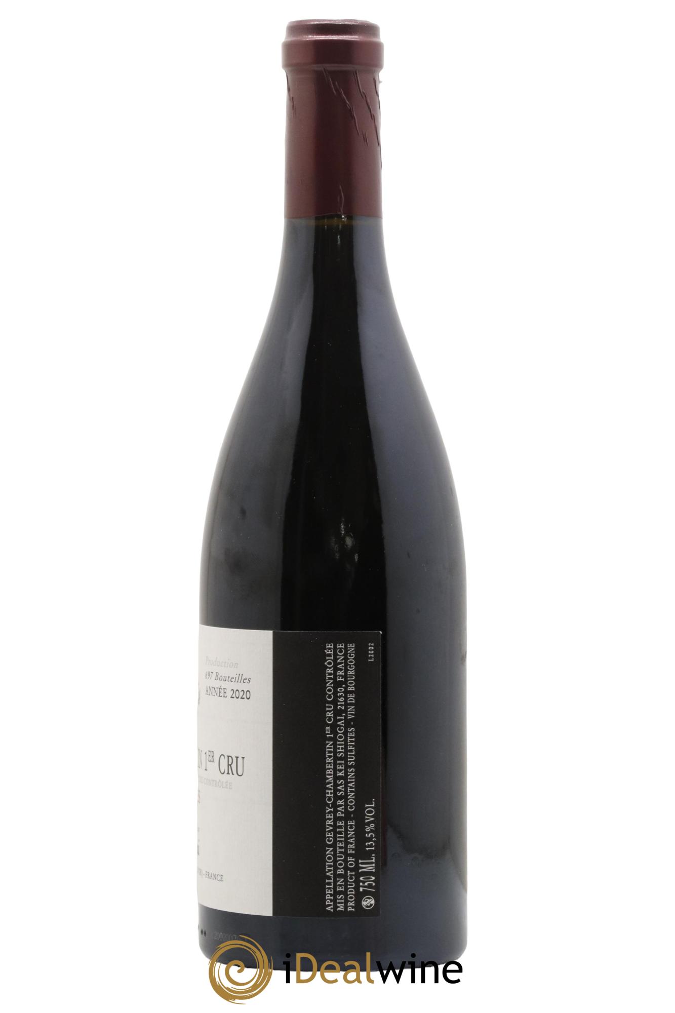 Gevrey-Chambertin 1er Cru Cherbaudes Kei Shiogai 2020 - Lot de 1 bouteille - 1