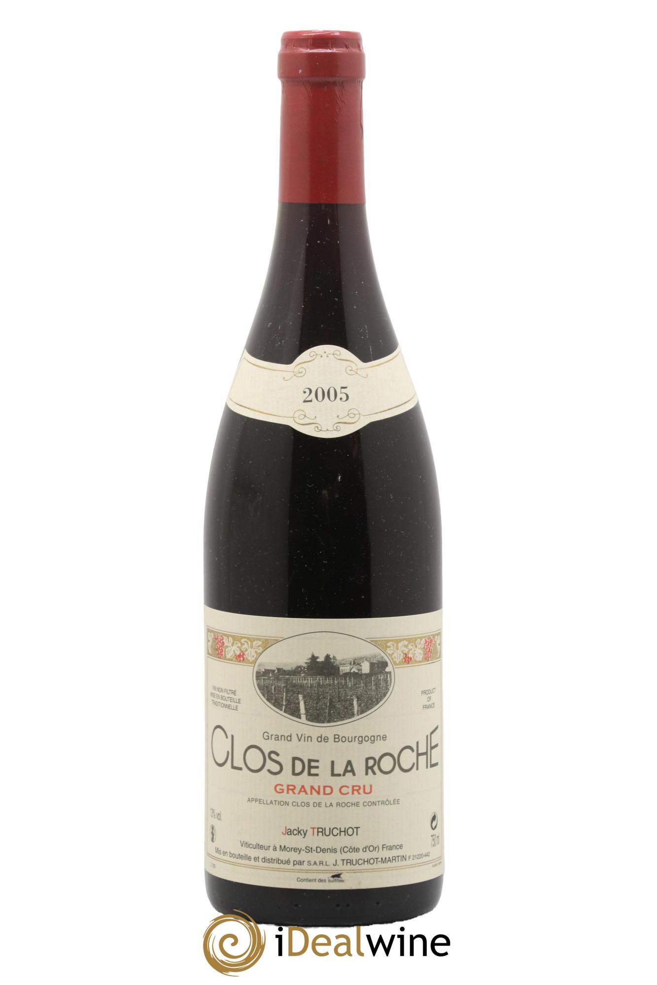 Clos de la Roche Grand Cru Jacky Truchot 2005 - Lot de 1 bouteille - 0