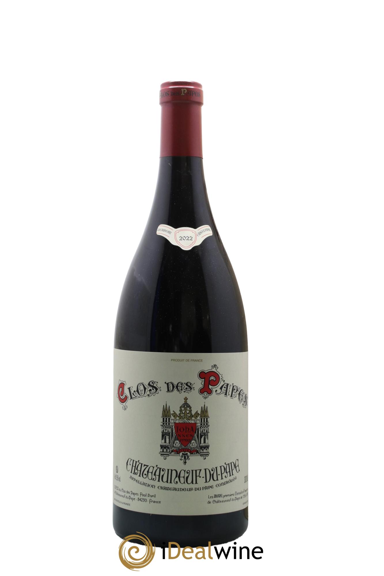 Châteauneuf-du-Pape Clos des Papes - Paul Avril 2022 - Lot de 1 double magnum - 0