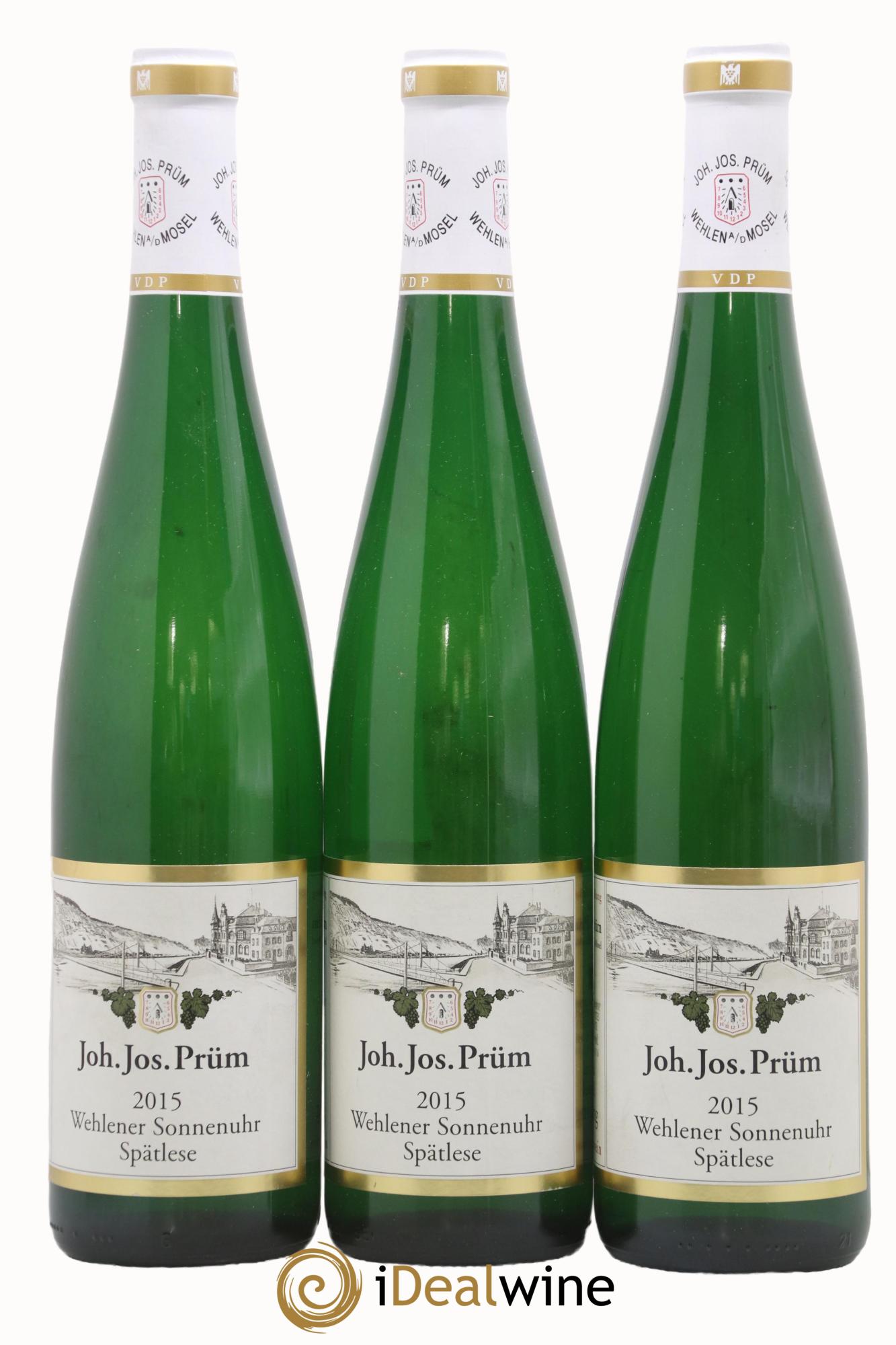 Riesling Joh. Jos. Prum Wehlener Sonnenuhr Spätlese 2015 - Lot of 3 bottles - 0