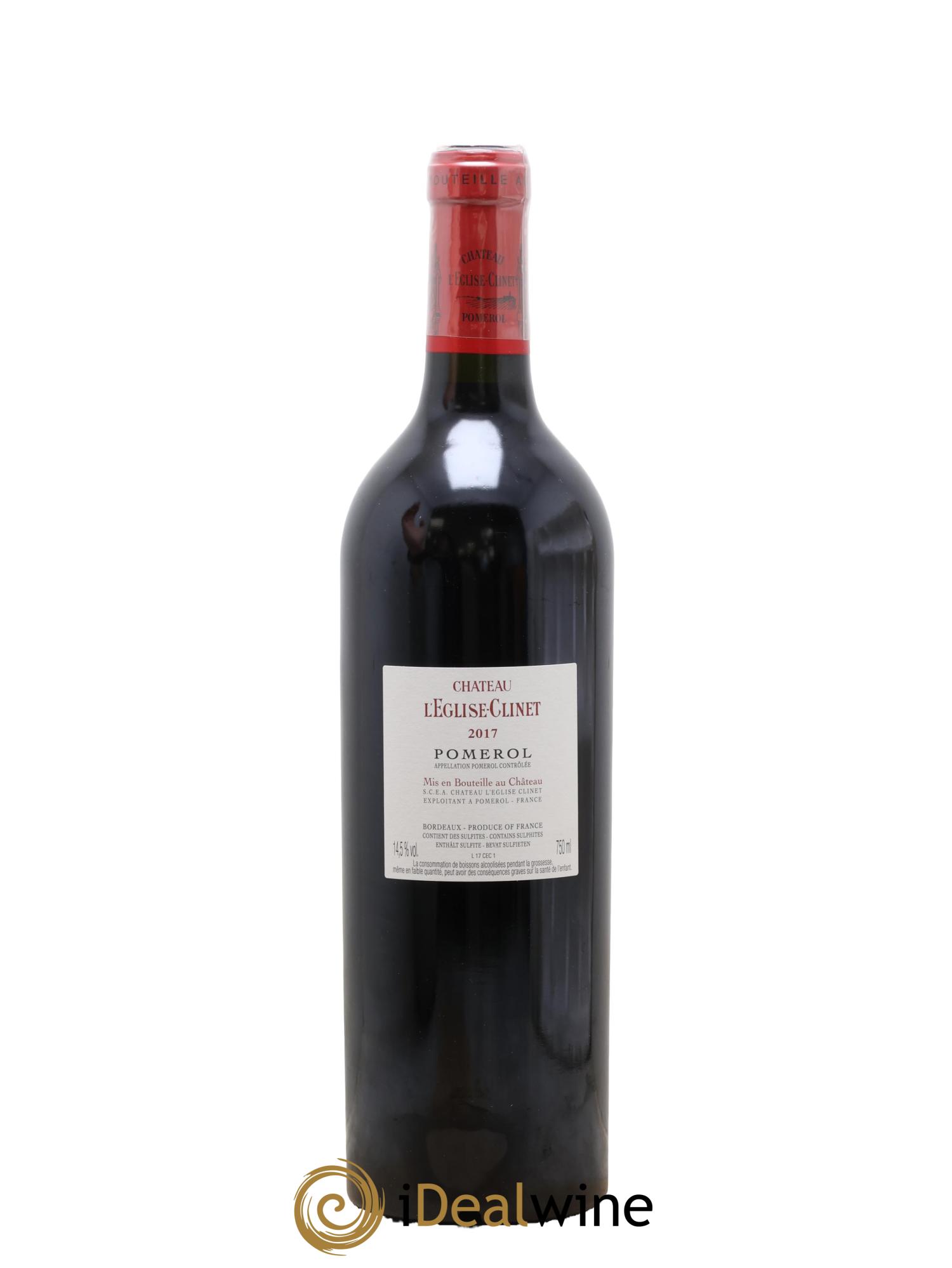 Château l' Église Clinet 2017 - Lot de 1 bouteille - 1