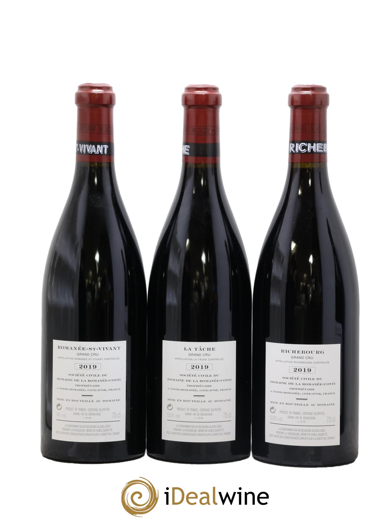 Assortiment 2019 du Domaine de la Romanée-Conti Domaine de la Romanée-Conti 2019 - Posten von 7 Flaschen - 4