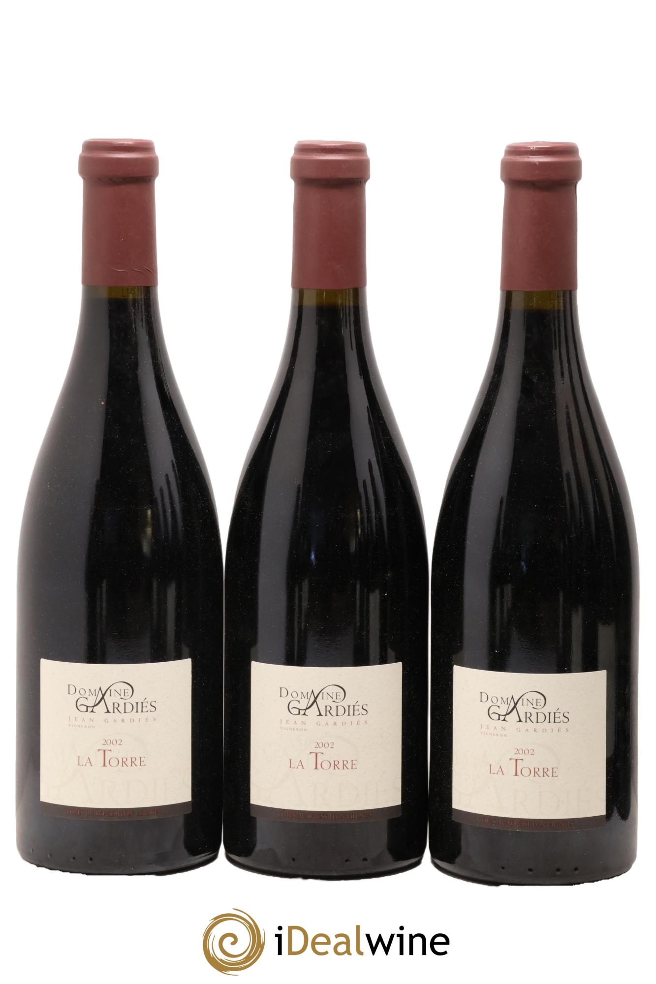 Côtes du Roussillon Gardiés (Domaine) La Torre 2002 - Lot of 3 bottles - 0